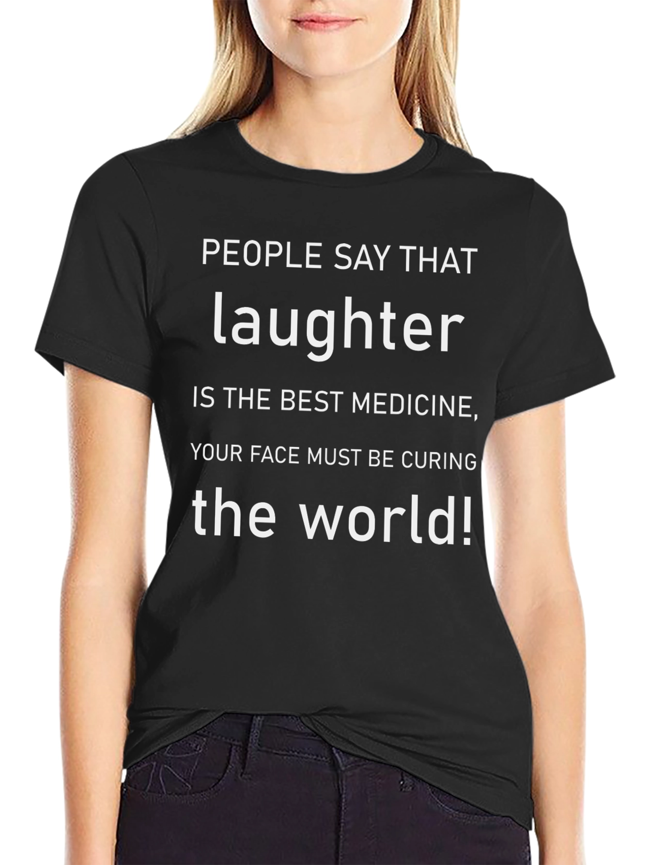 Funny Laughter is Medicine Graphic T-Shirt