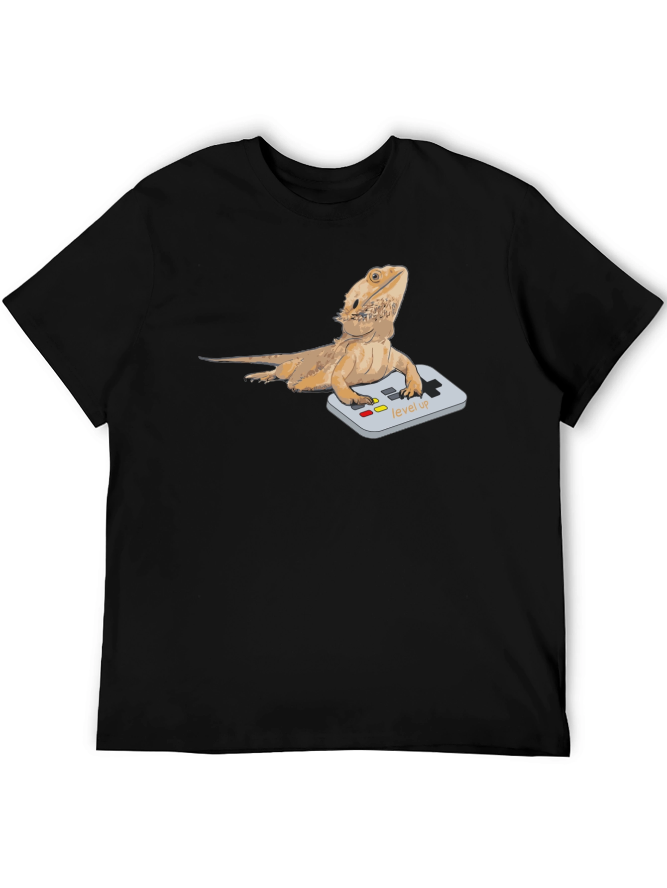 Bearded Dragon Gamer T-Shirt - Level Up Lizard Tee