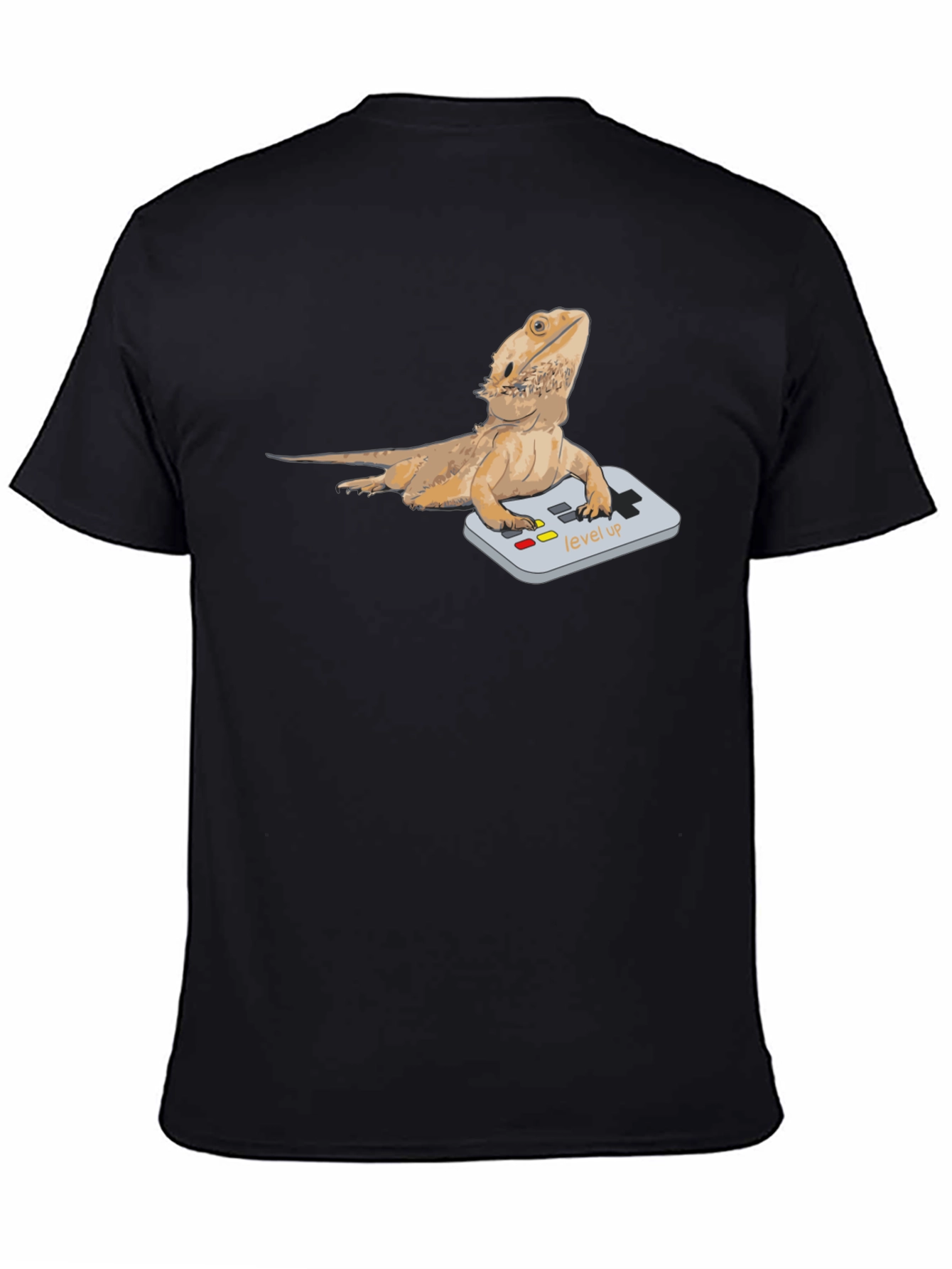 Bearded Dragon Gamer T-Shirt - Level Up Lizard Tee