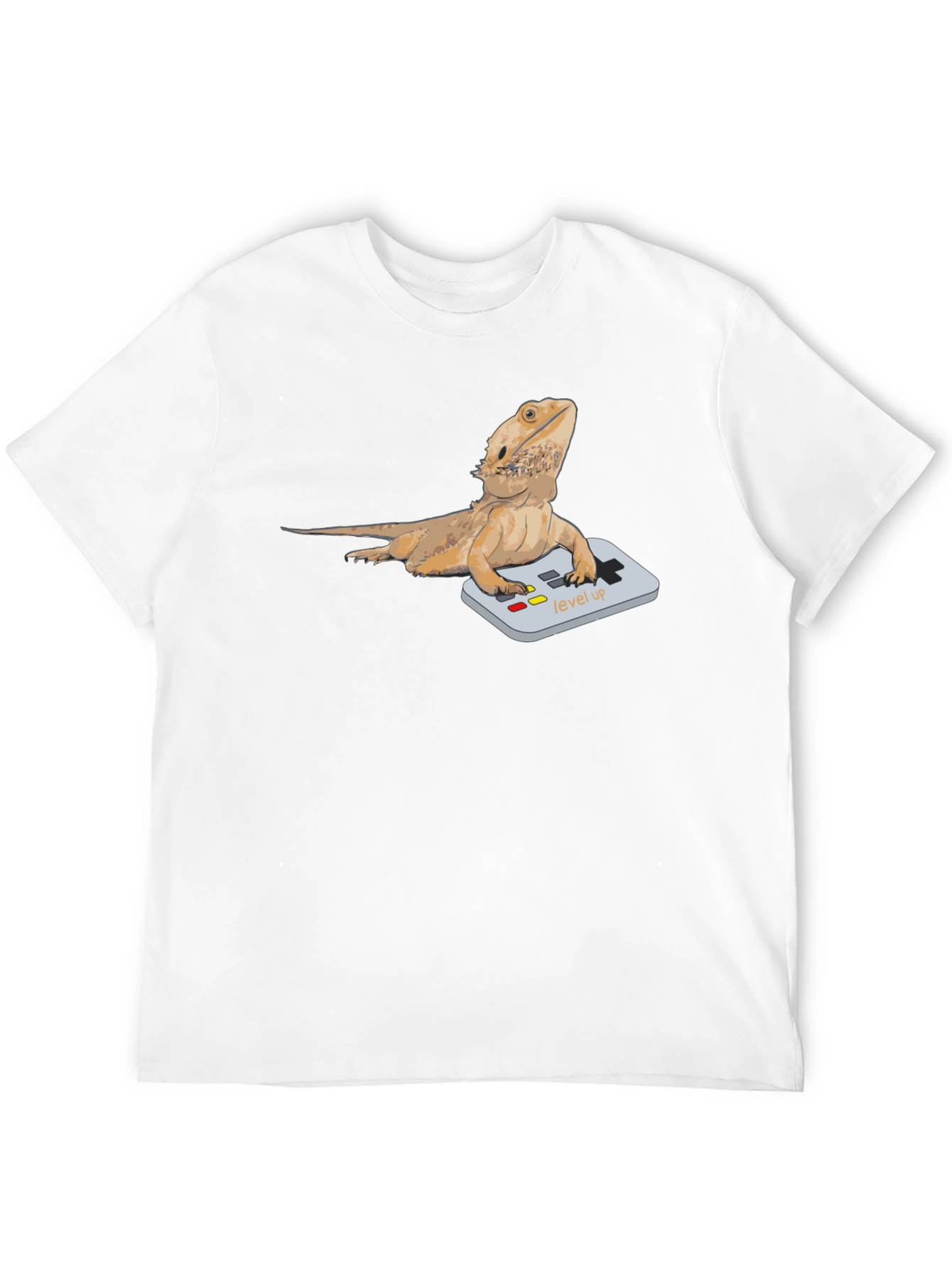 Bearded Dragon Gamer T-Shirt - Level Up Lizard Tee