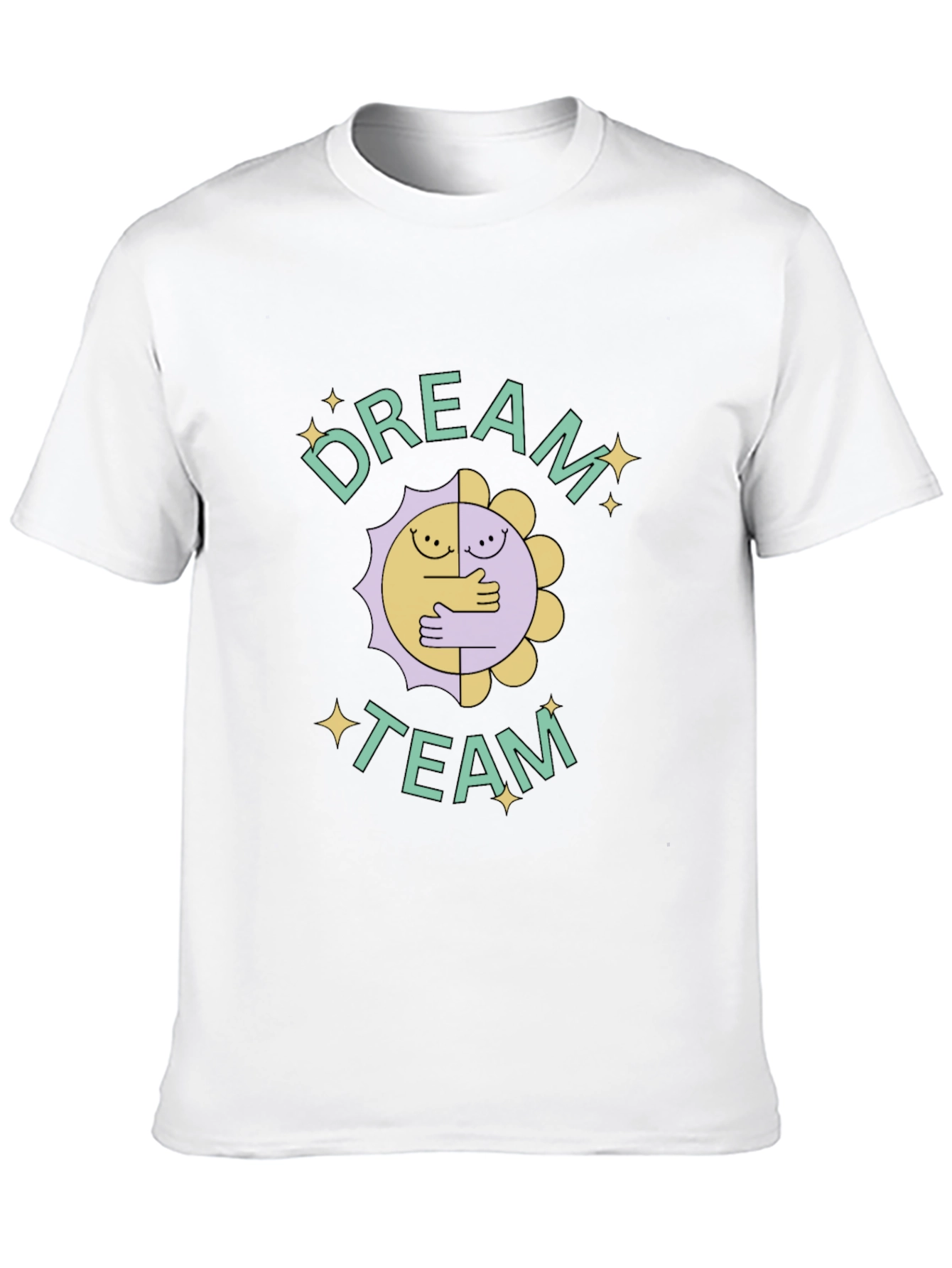 Dream Team Graphic Tee - Black Crew Neck T-Shirt