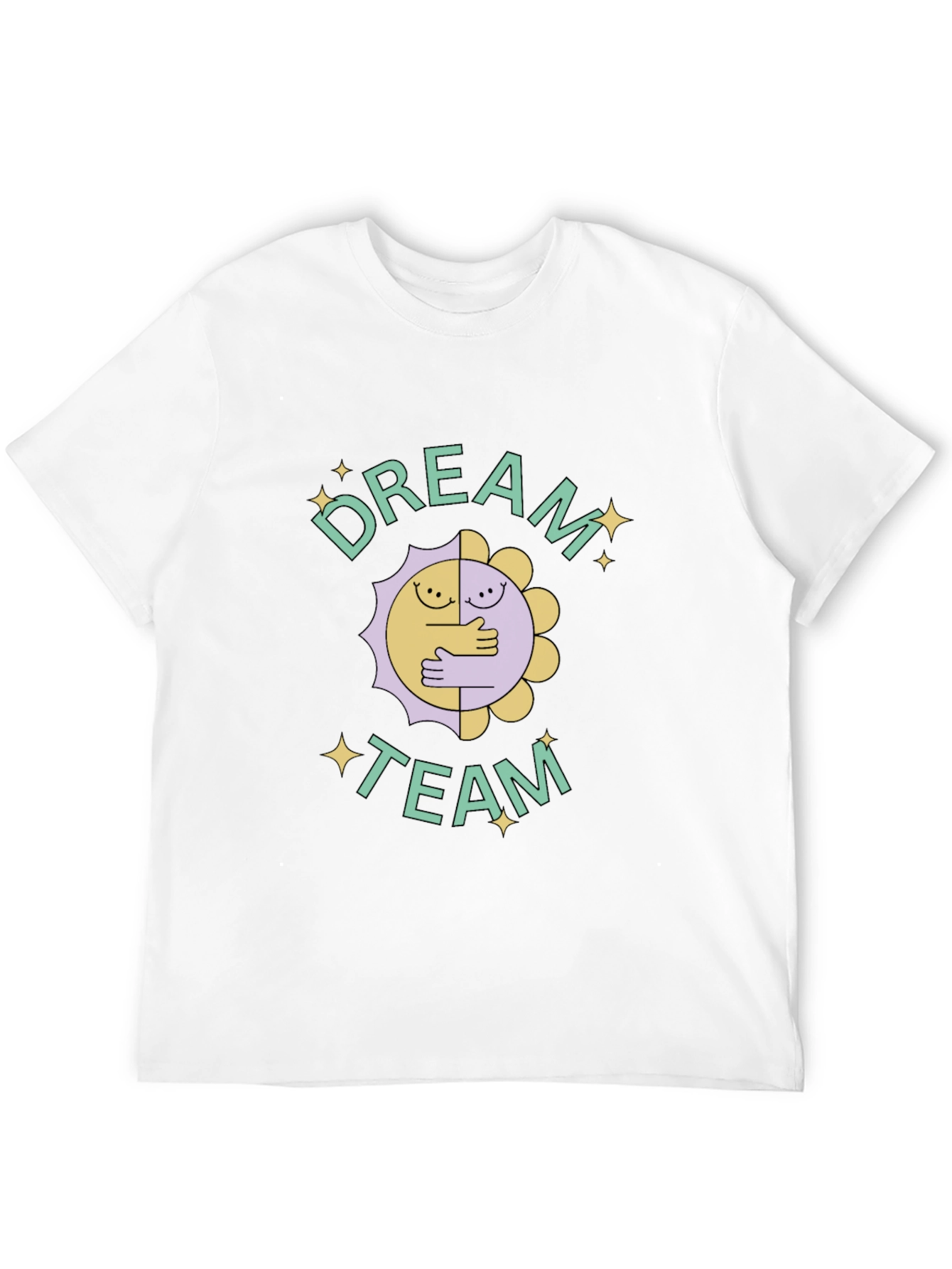 Dream Team Graphic Tee - Black Crew Neck T-Shirt