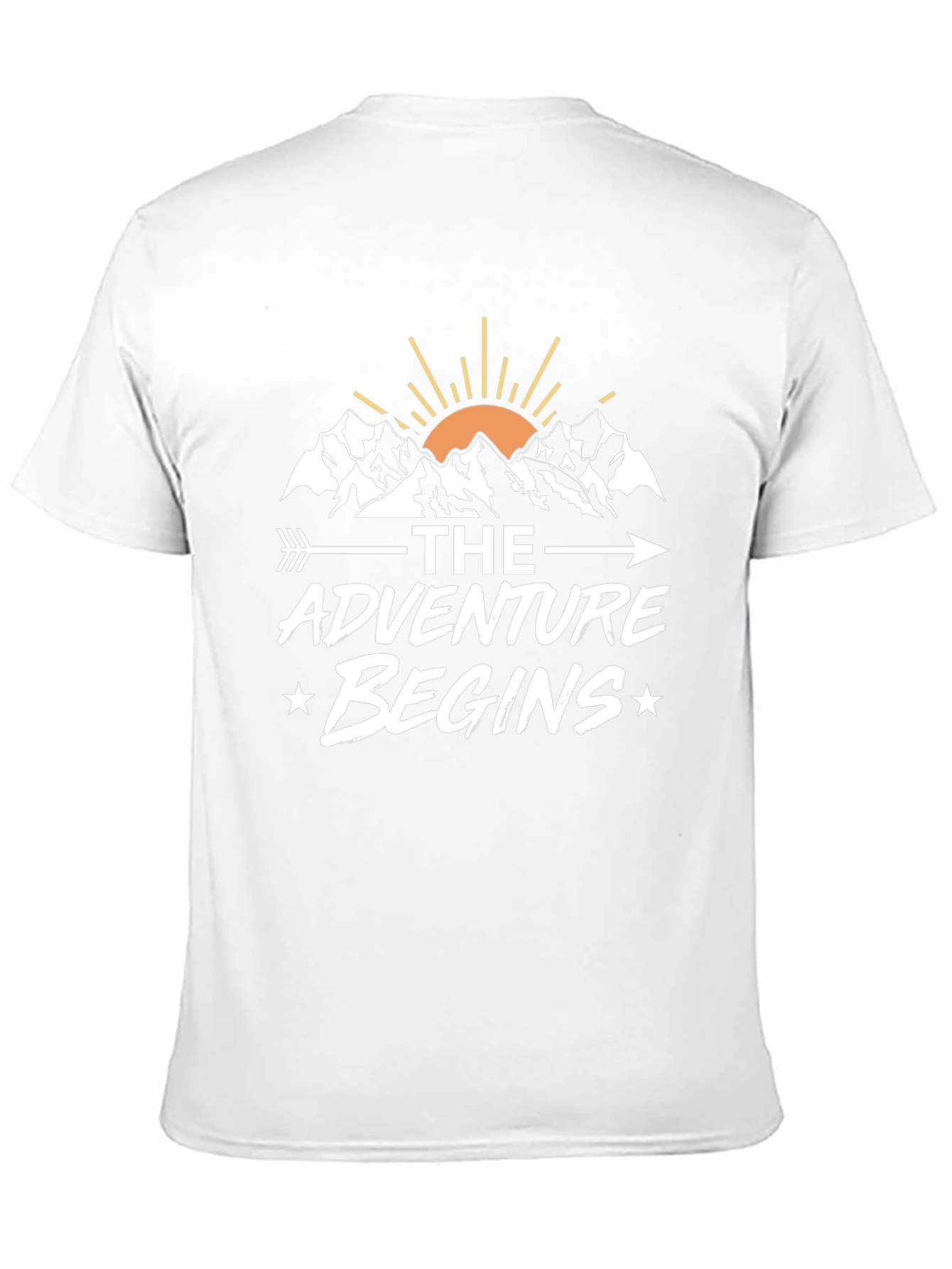 Adventure Begins Graphic Tee - Mountain Design