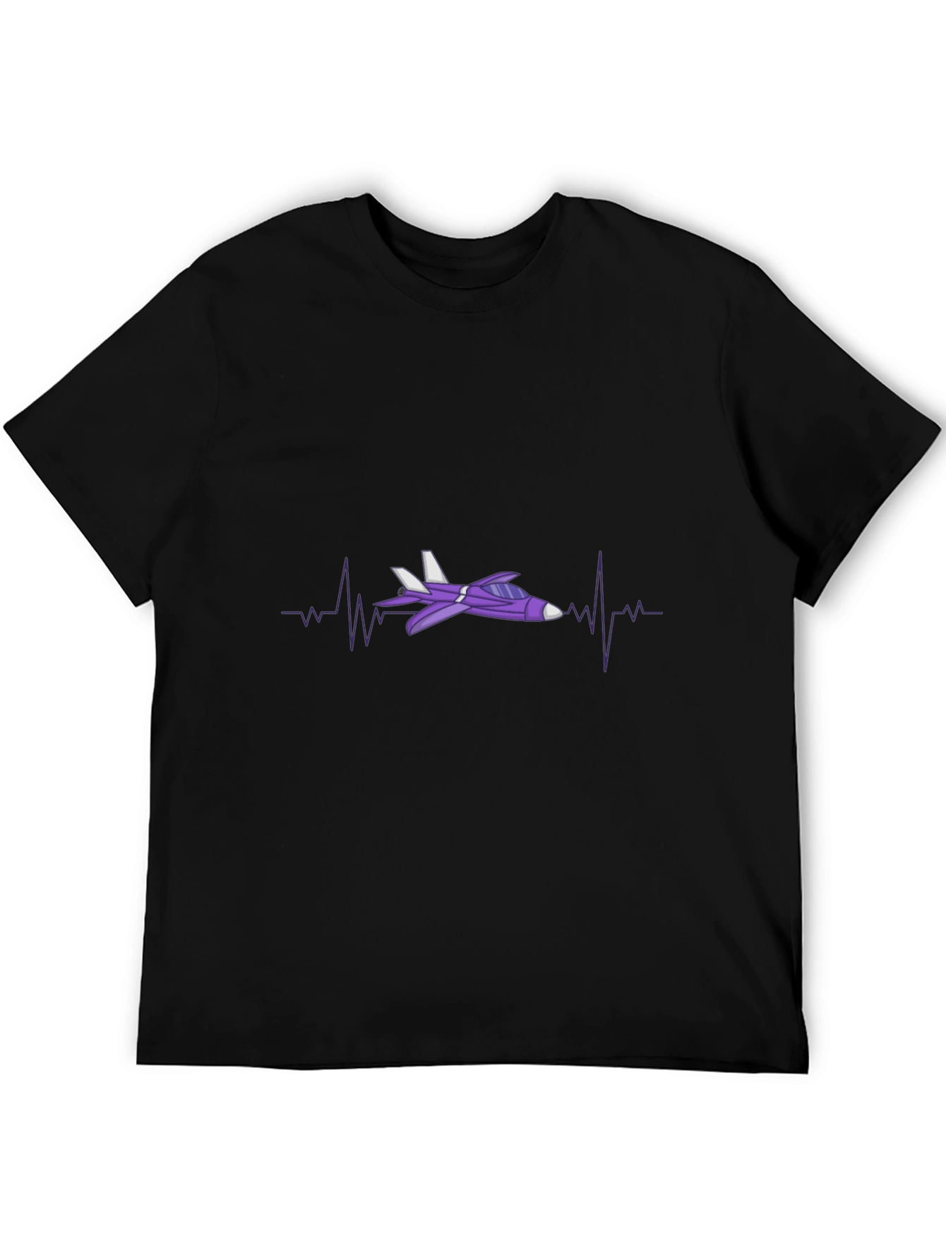 Jet Plane Heartbeat T-Shirt - Aviation Enthusiast Tee