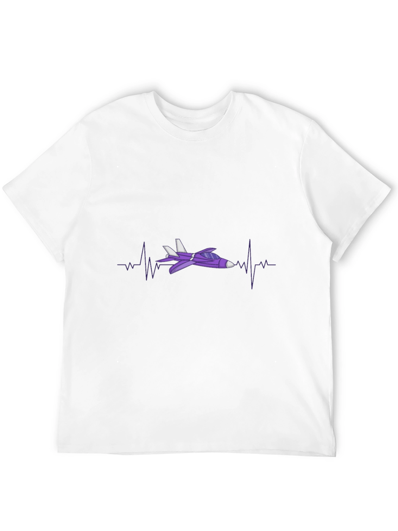 Jet Plane Heartbeat T-Shirt - Aviation Enthusiast Tee