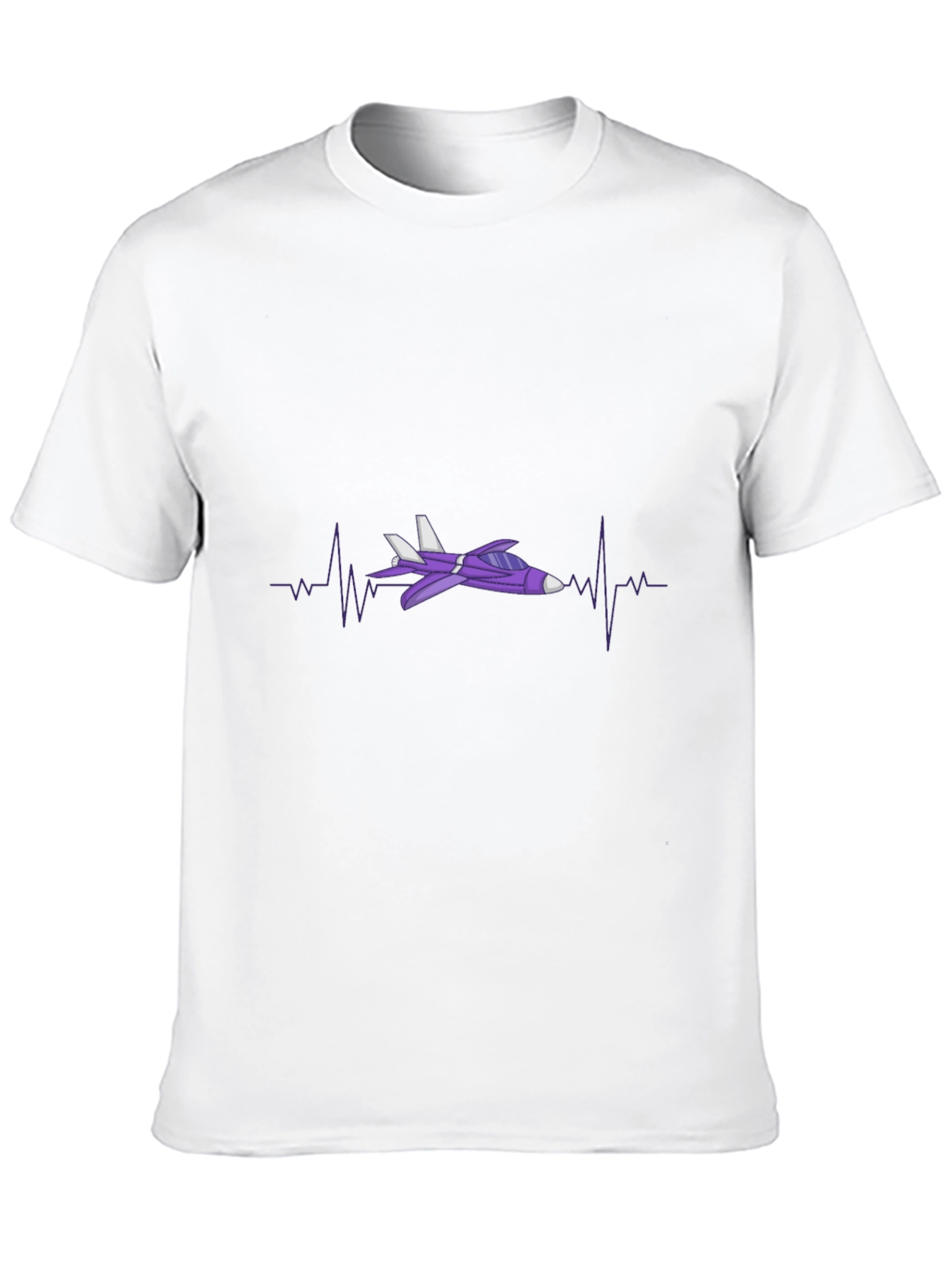 Jet Plane Heartbeat T-Shirt - Aviation Enthusiast Tee