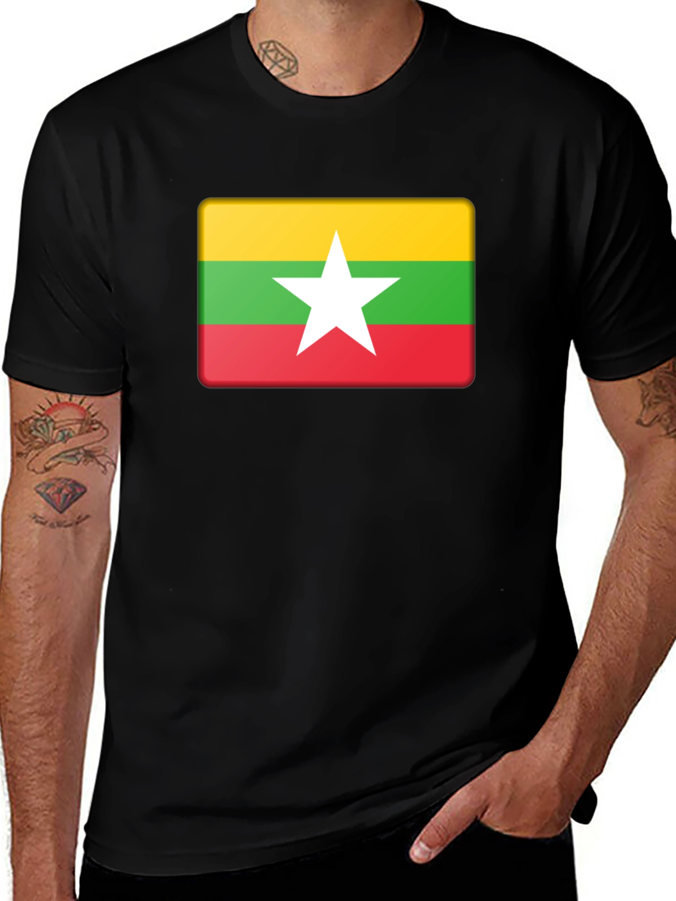 Myanmar Flag T-Shirt - Show Your Pride!