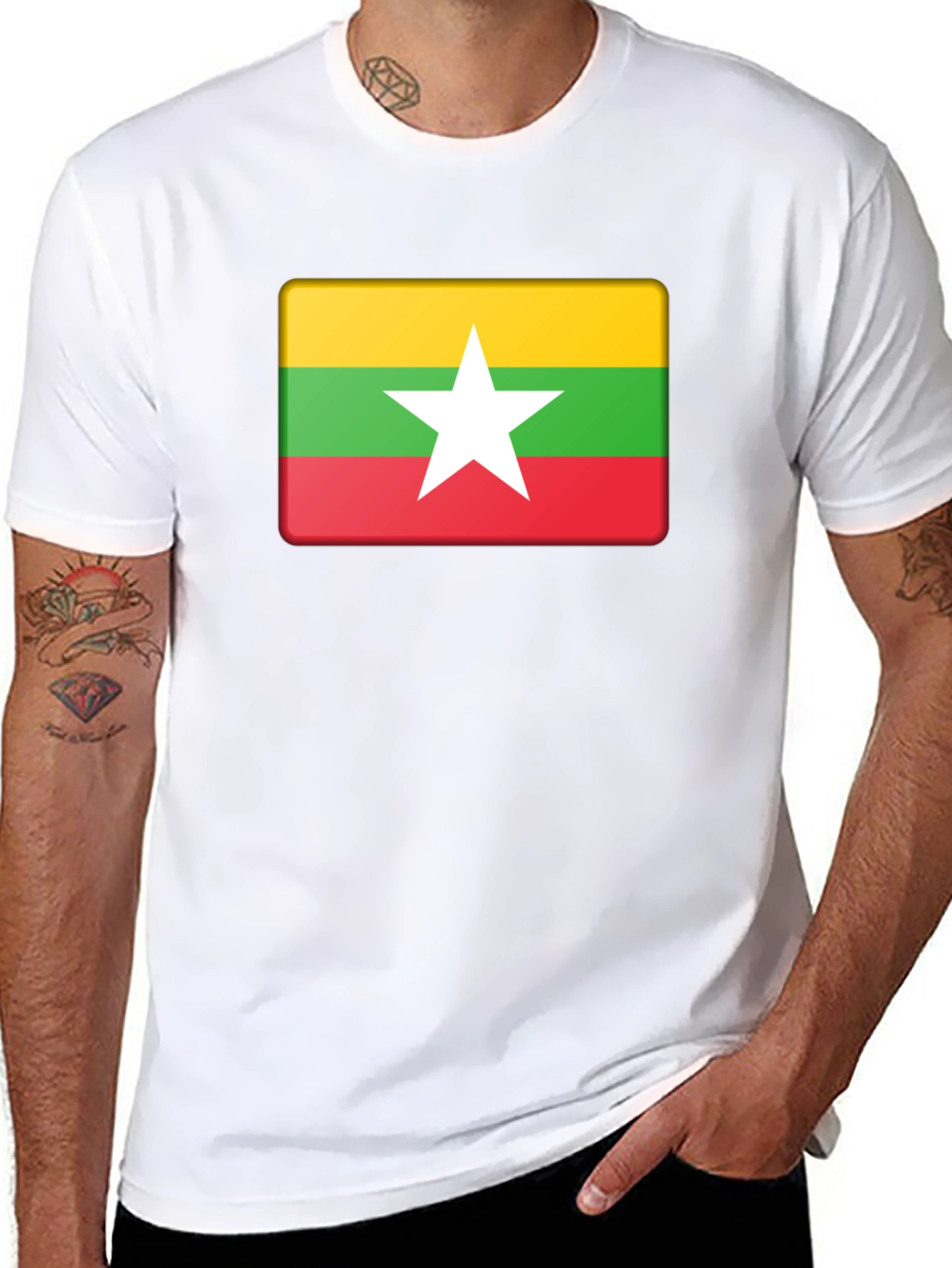 Myanmar Flag T-Shirt - Show Your Pride!