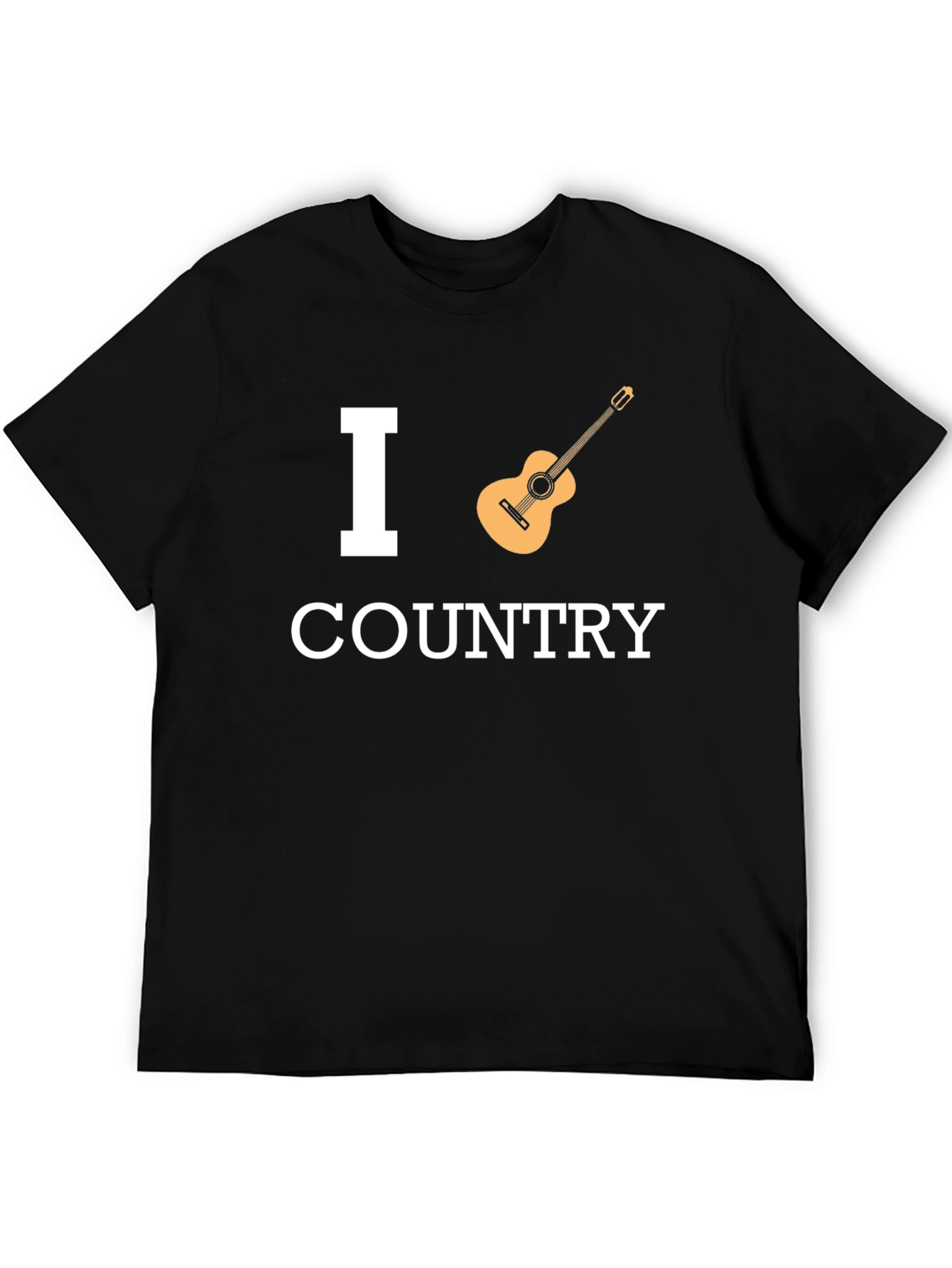 I Heart Country Music Black T-Shirt