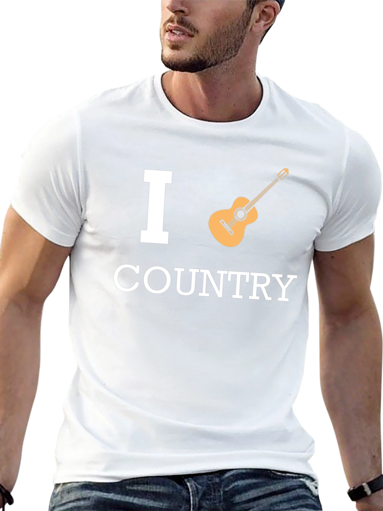 I Heart Country Music Black T-Shirt