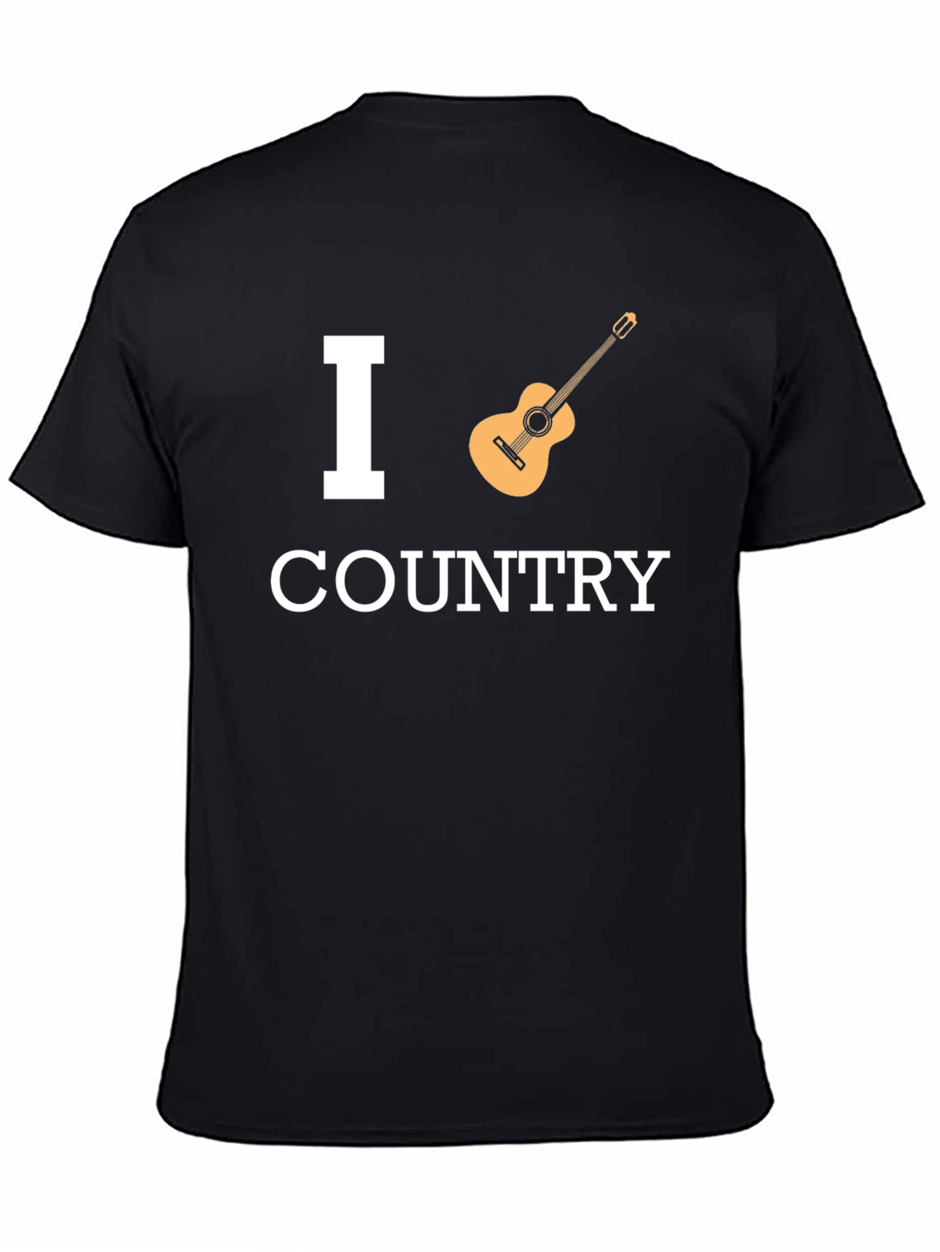 I Heart Country Music Black T-Shirt