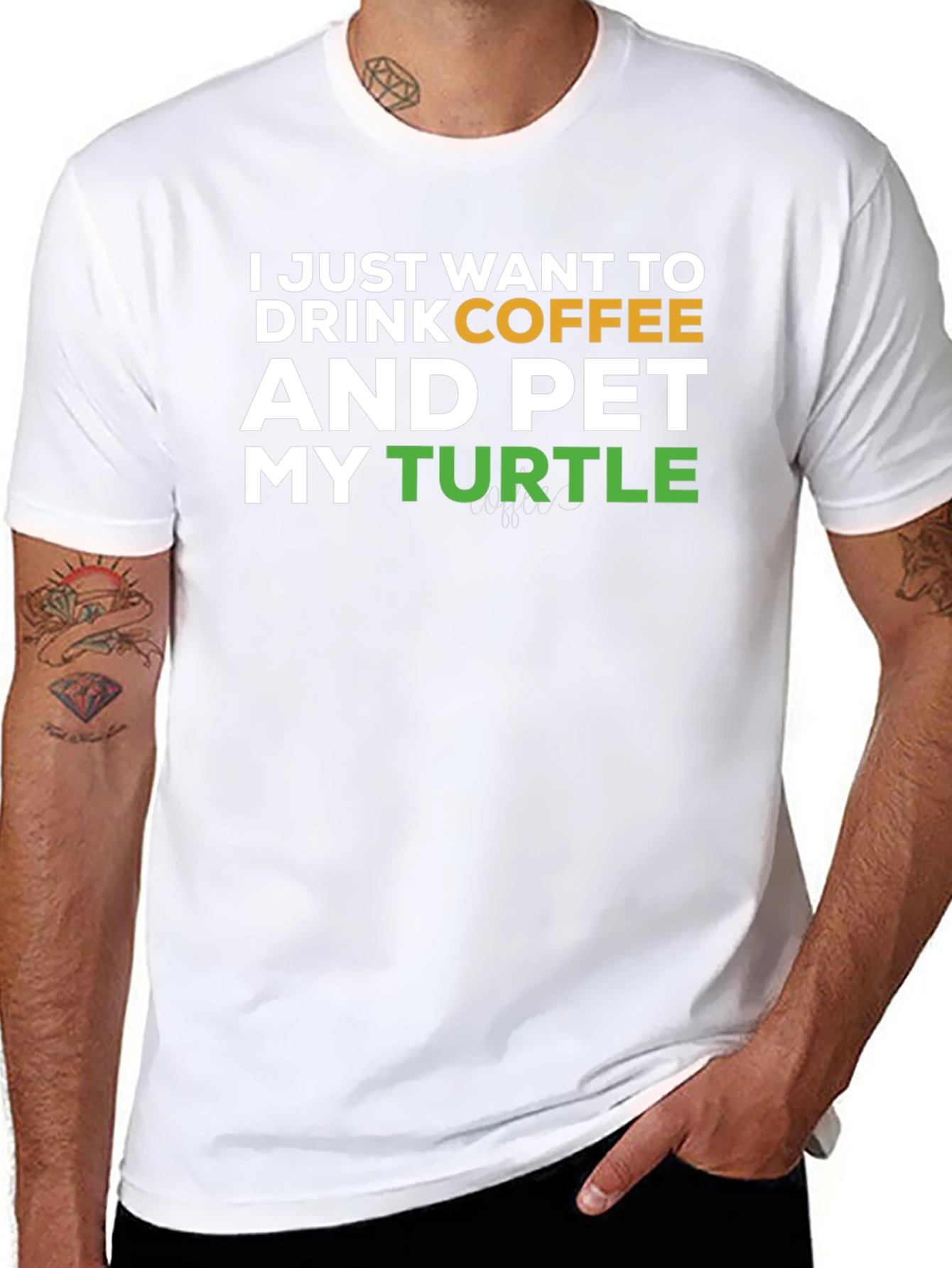 Coffee and Turtles Graphic T-Shirt