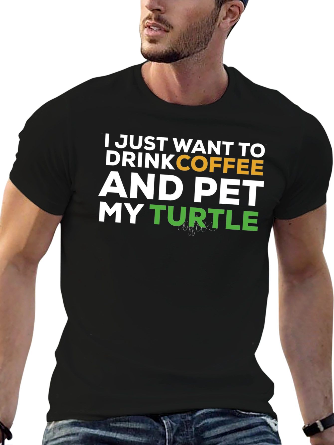 Coffee and Turtles Graphic T-Shirt