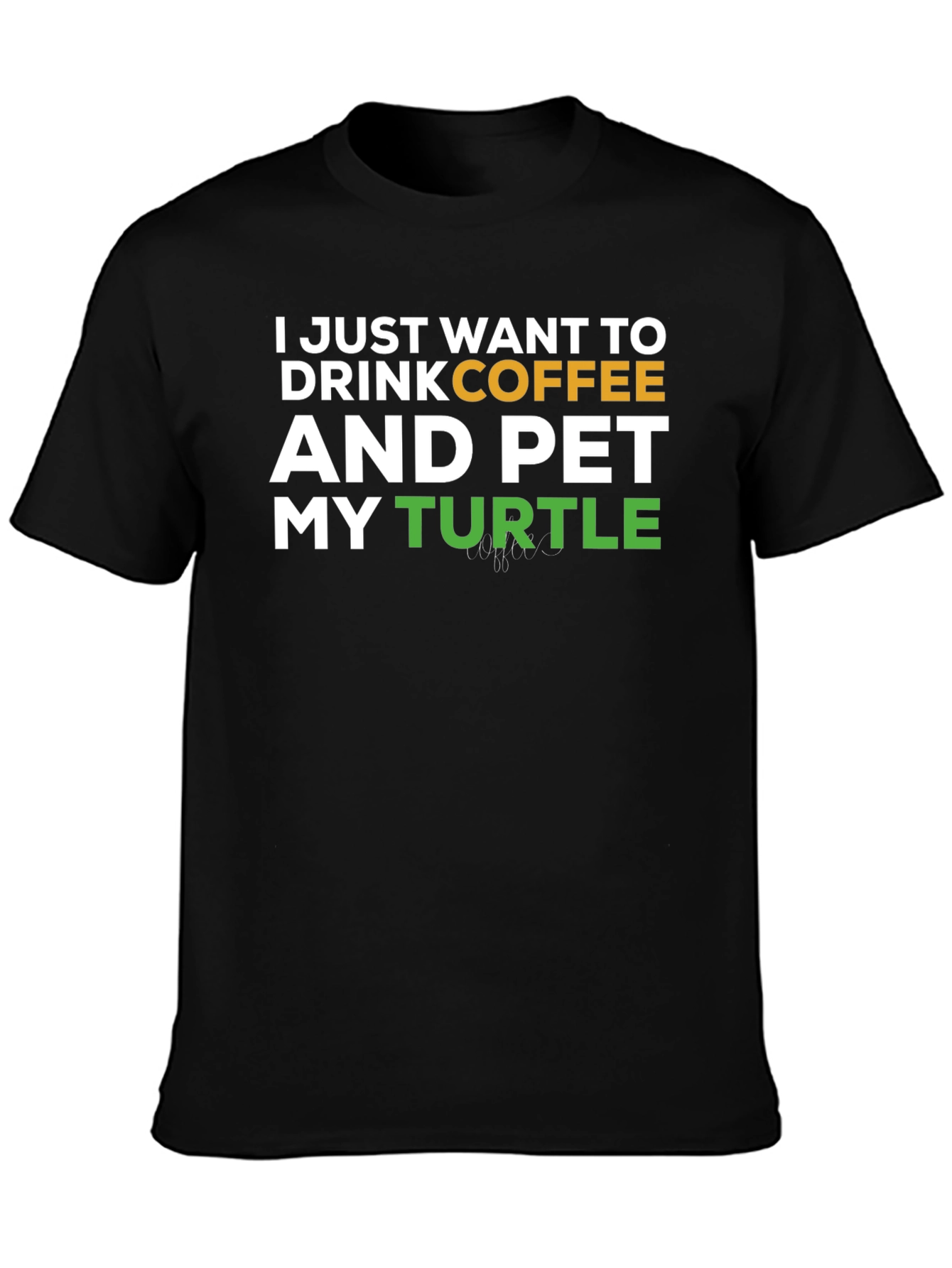 Coffee and Turtles Graphic T-Shirt