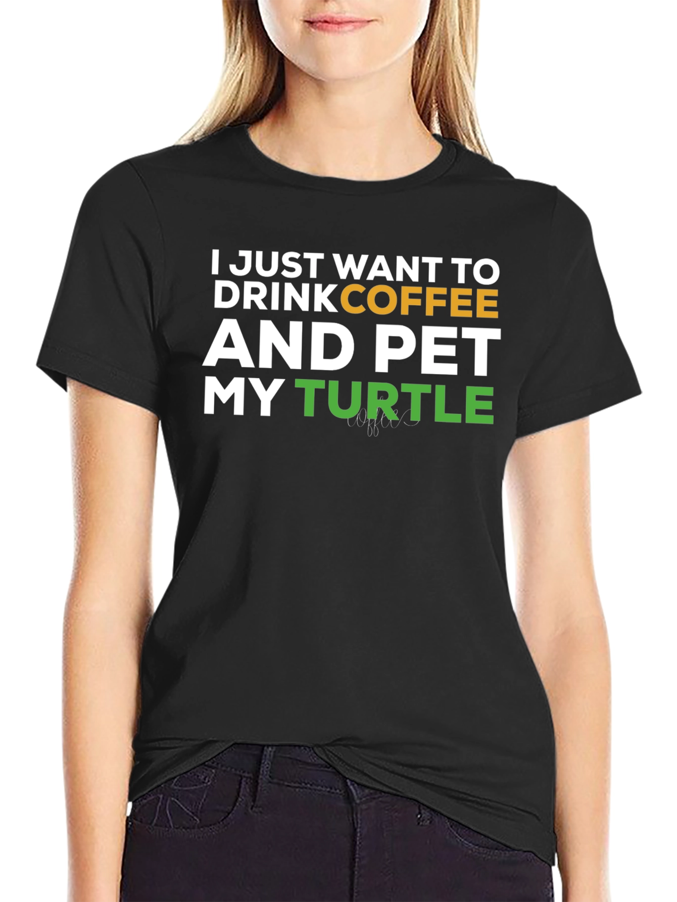 Coffee and Turtles Graphic T-Shirt