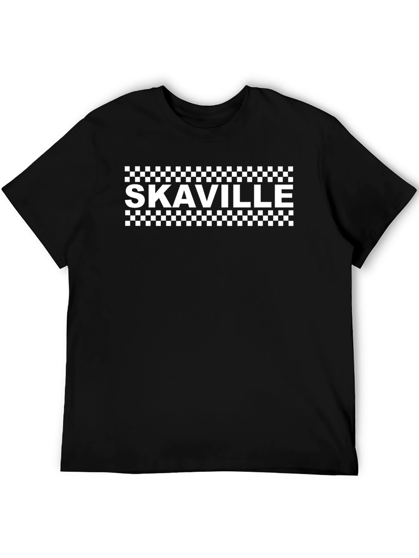 SkaVille Black & White Checkered T-Shirt