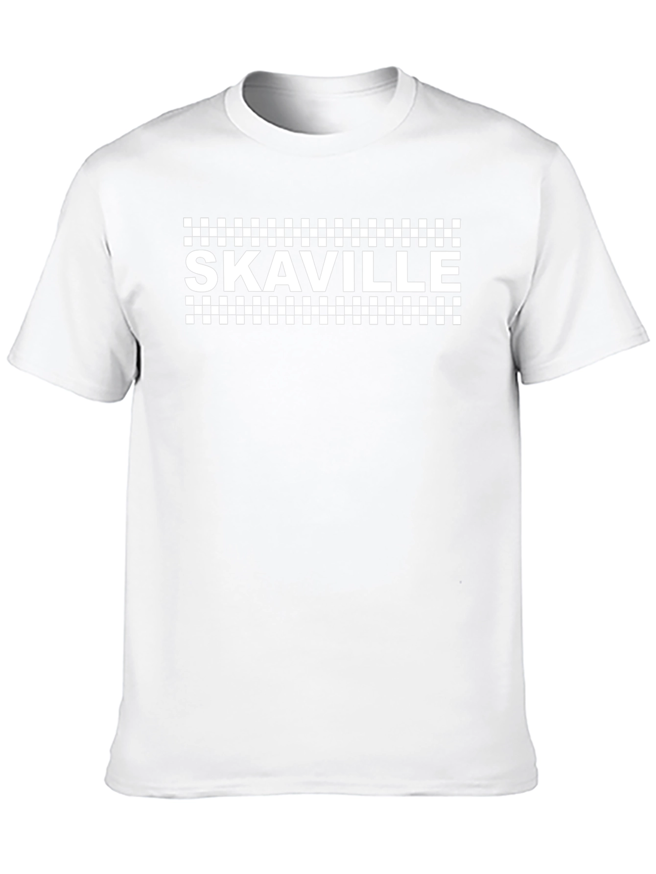 SkaVille Black & White Checkered T-Shirt