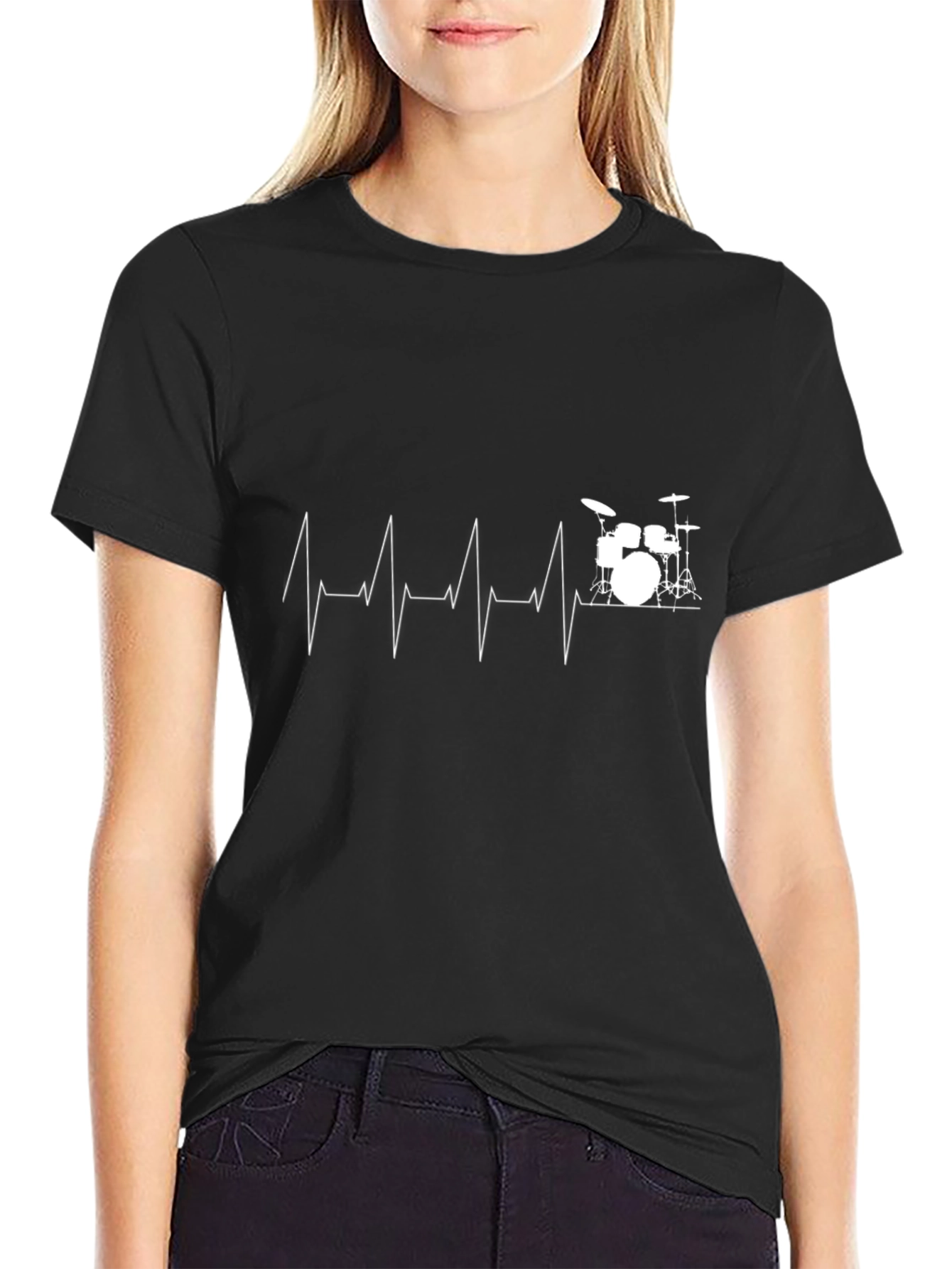 Drum Heartbeat T-Shirt - Musician Tee