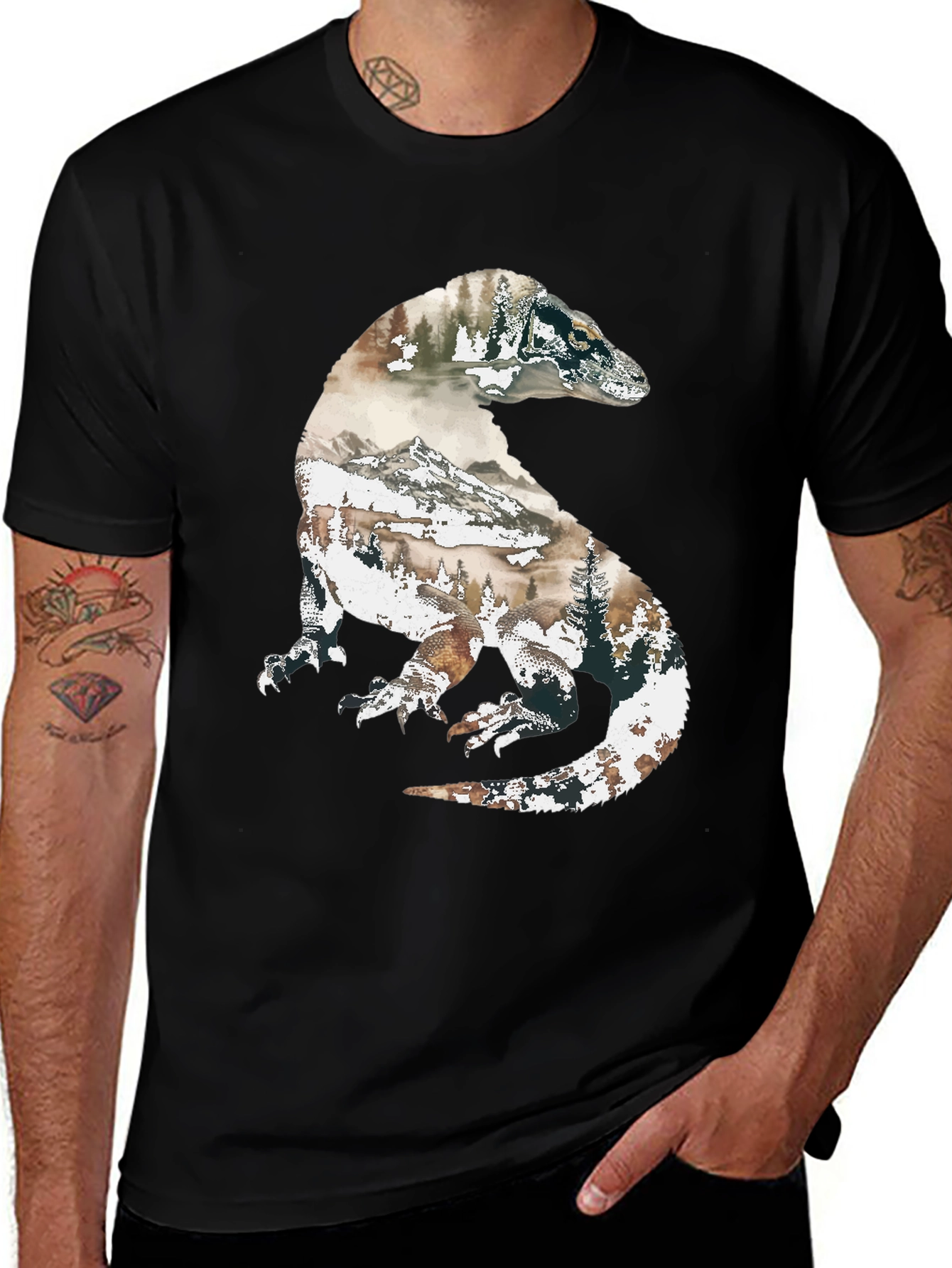 Komodo Dragon Nature Graphic T-Shirt