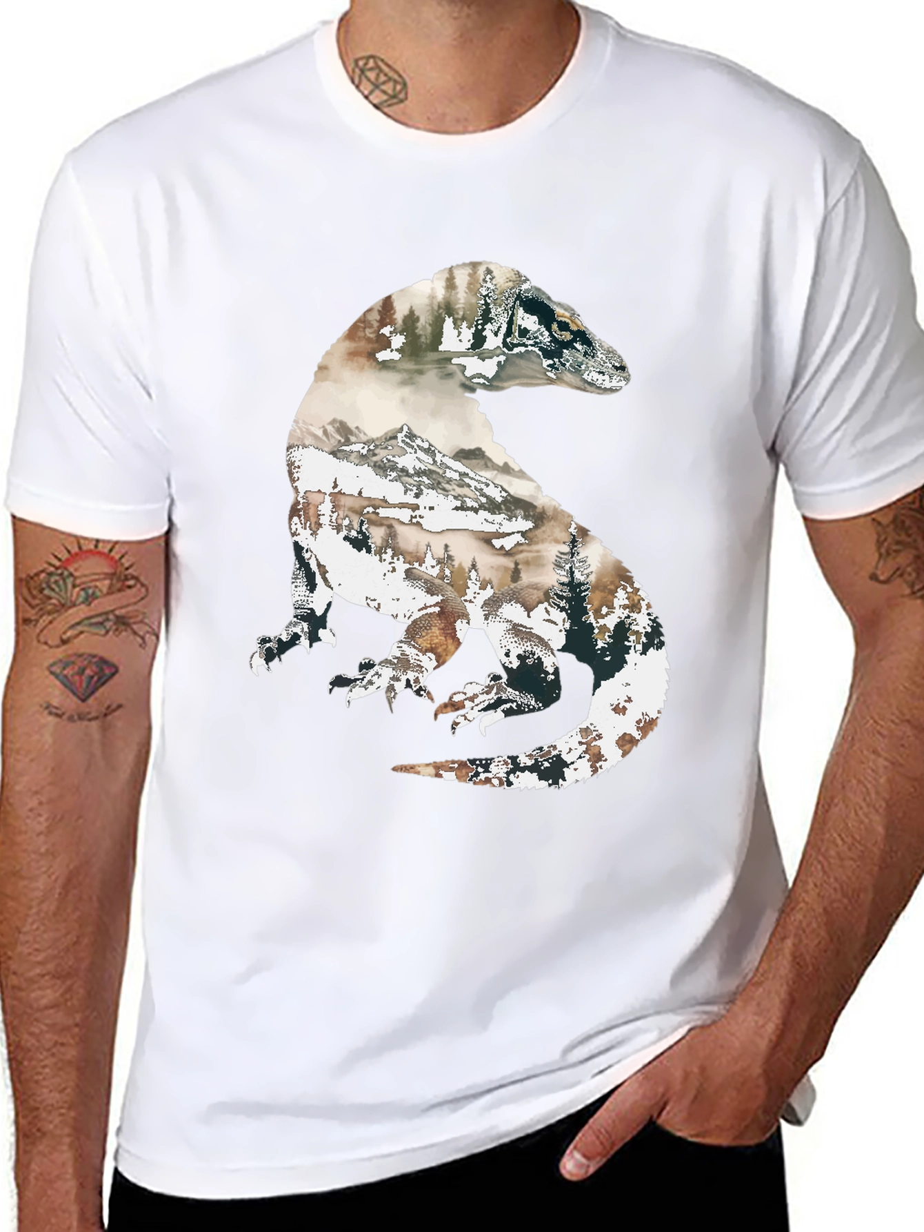 Komodo Dragon Nature Graphic T-Shirt