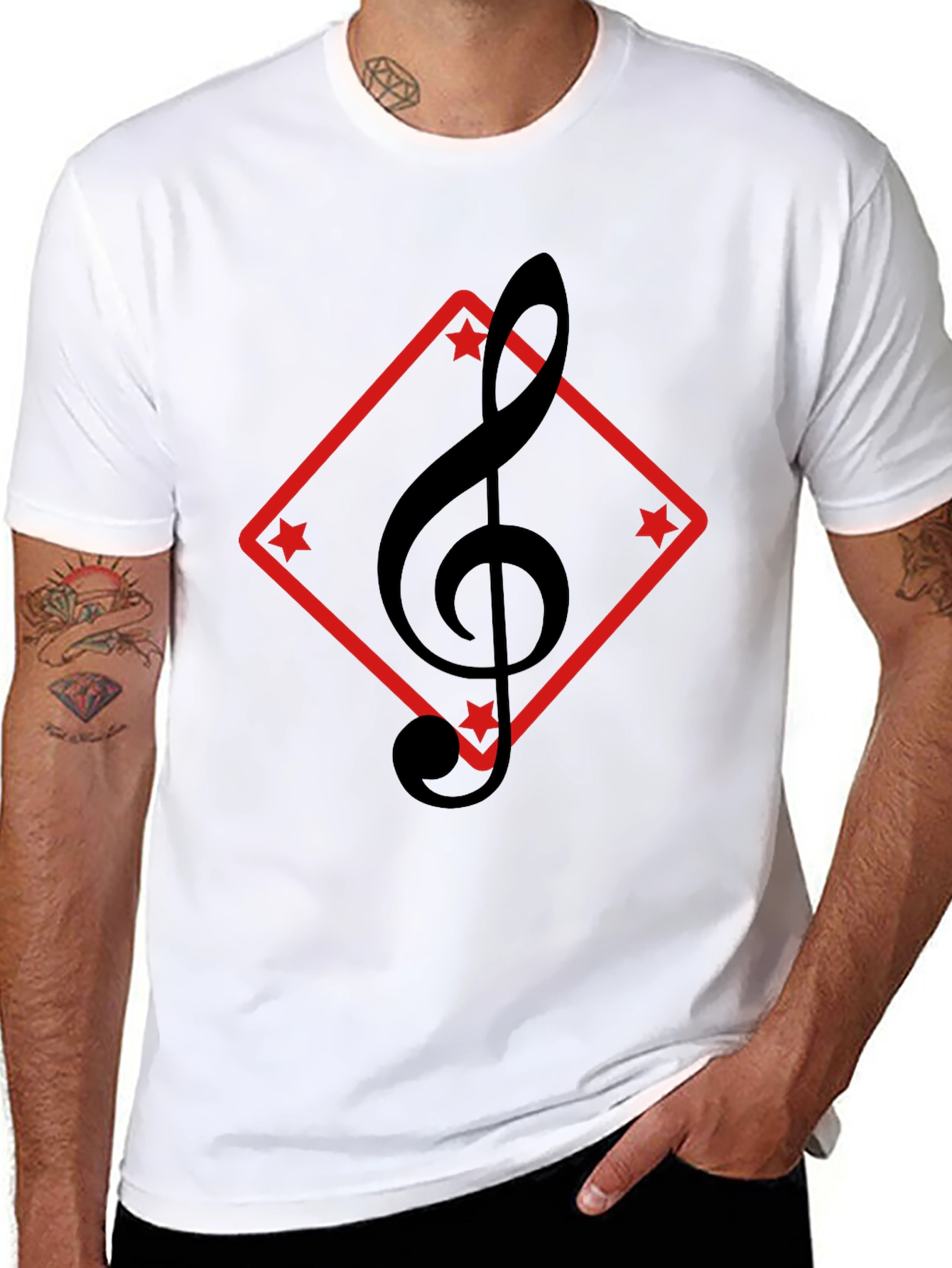 Musical Treble Clef Graphic Tee