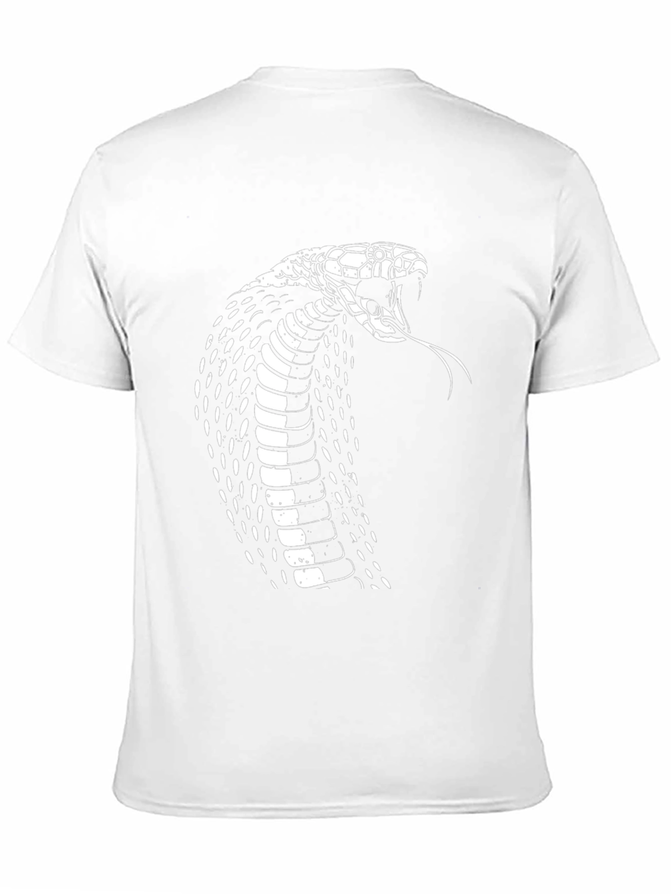 Mens Black Cobra Graphic T-Shirt