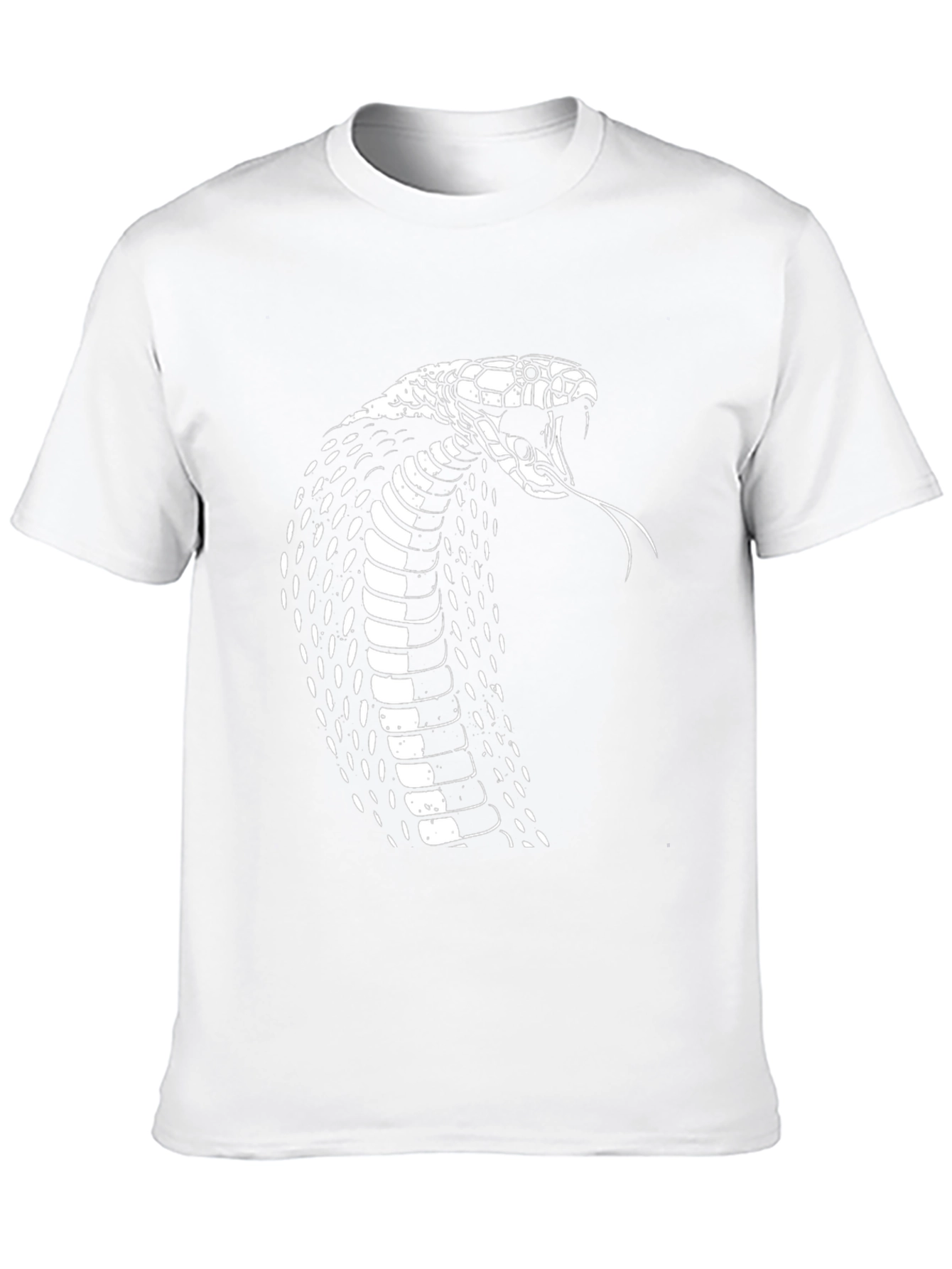 Mens Black Cobra Graphic T-Shirt