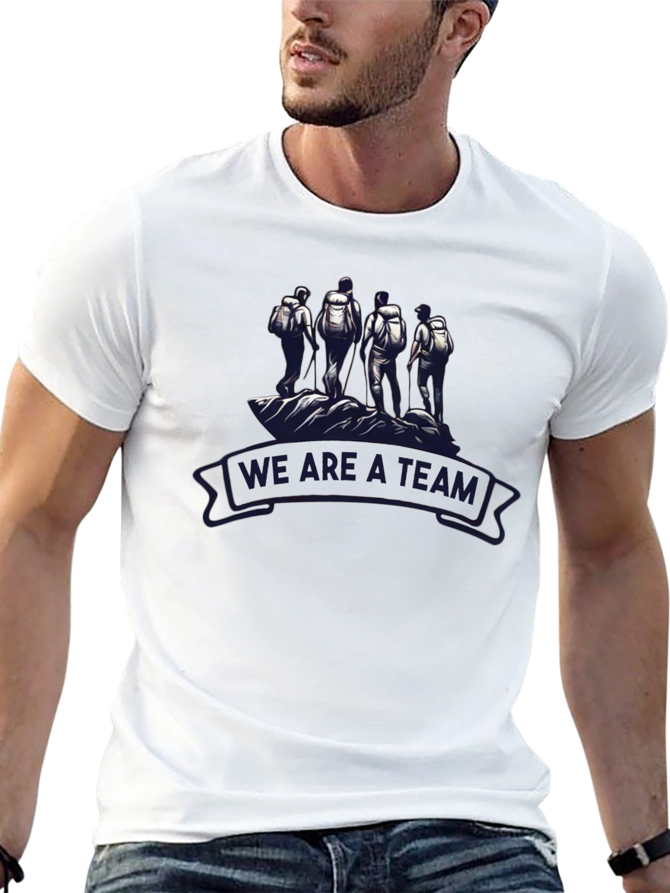 Teamwork Hiking Graphic T-Shirt