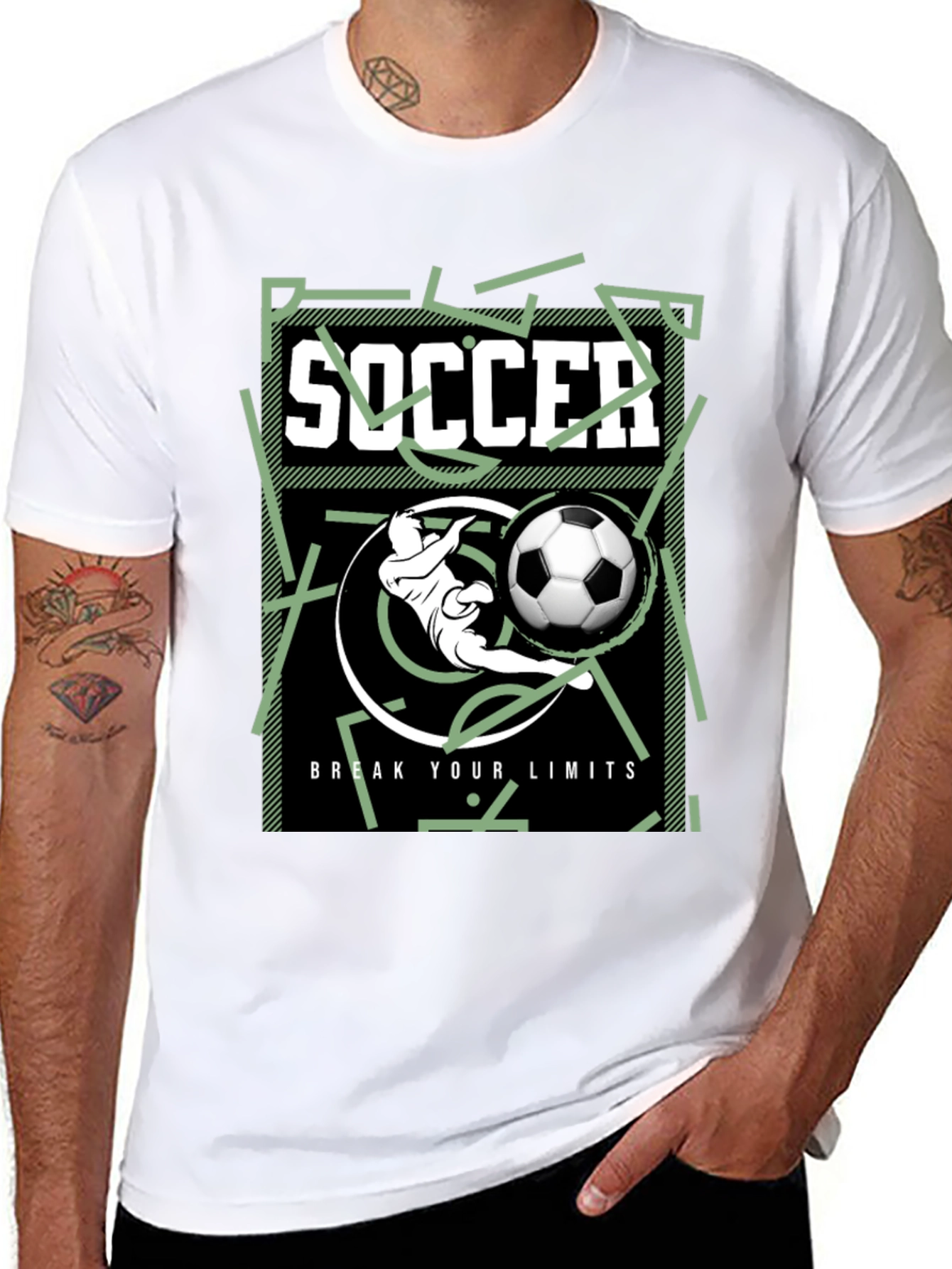 Soccer Graphic T-Shirt - Break Your Limits
