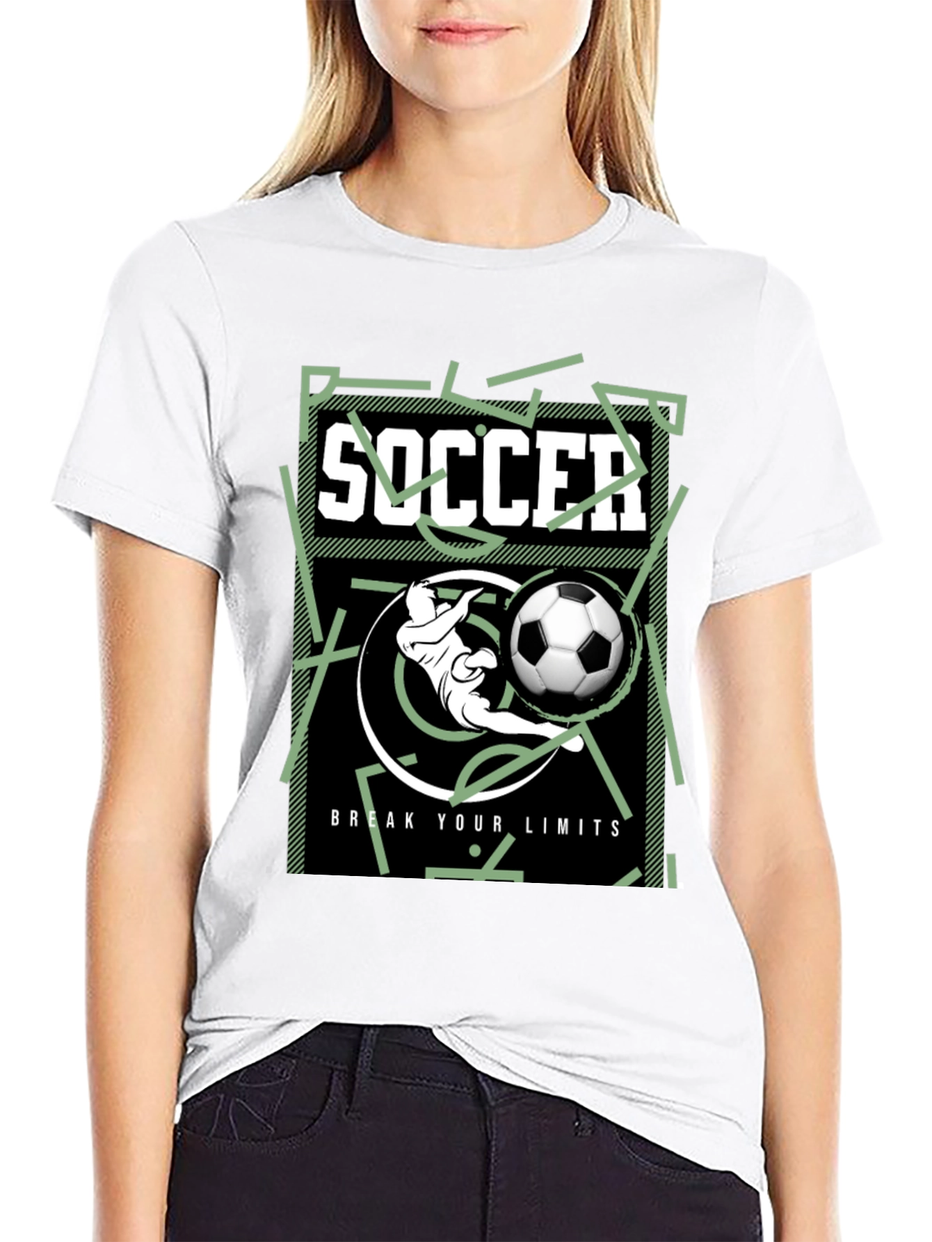 Soccer Graphic T-Shirt - Break Your Limits