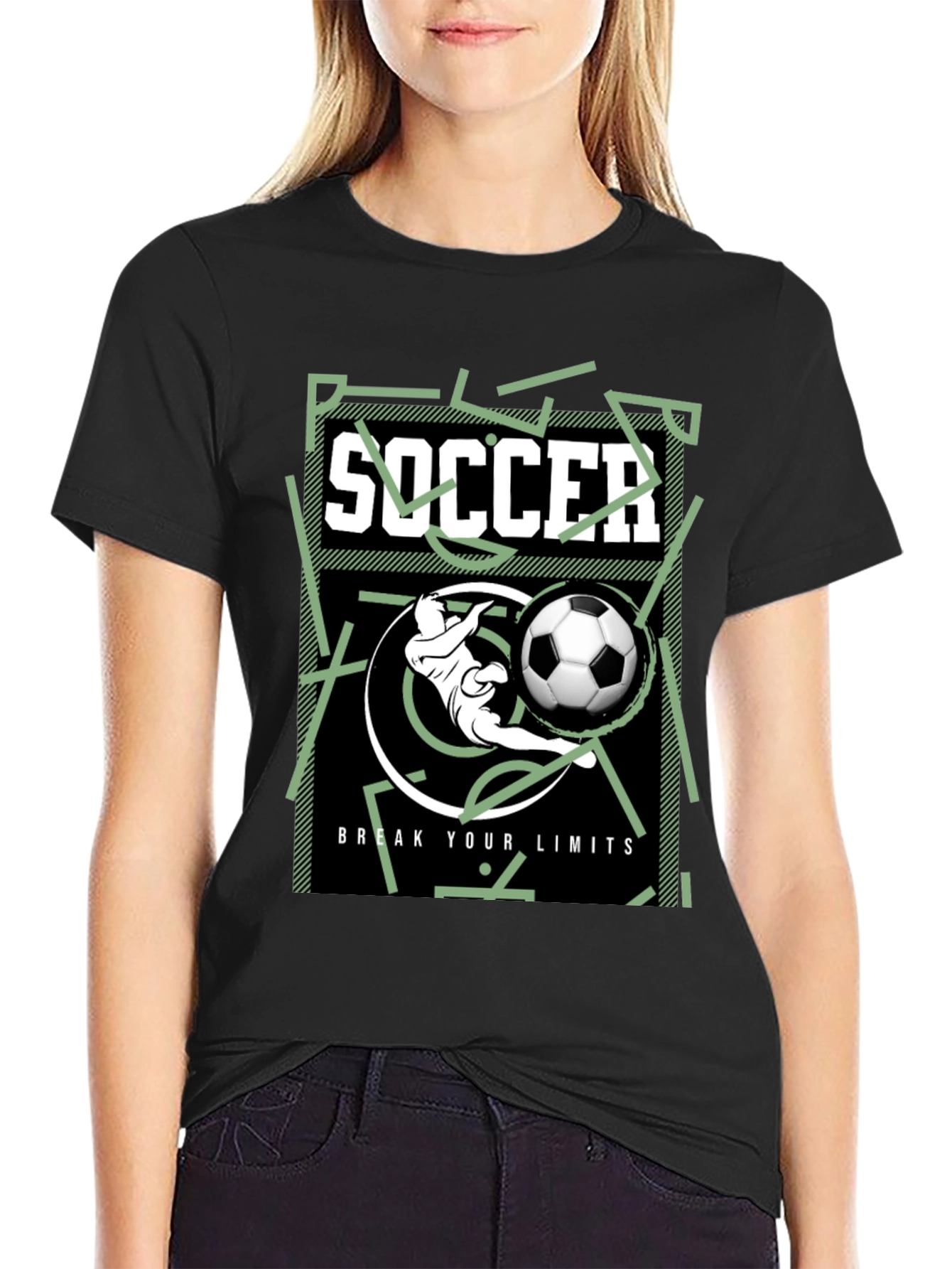 Soccer Graphic T-Shirt - Break Your Limits