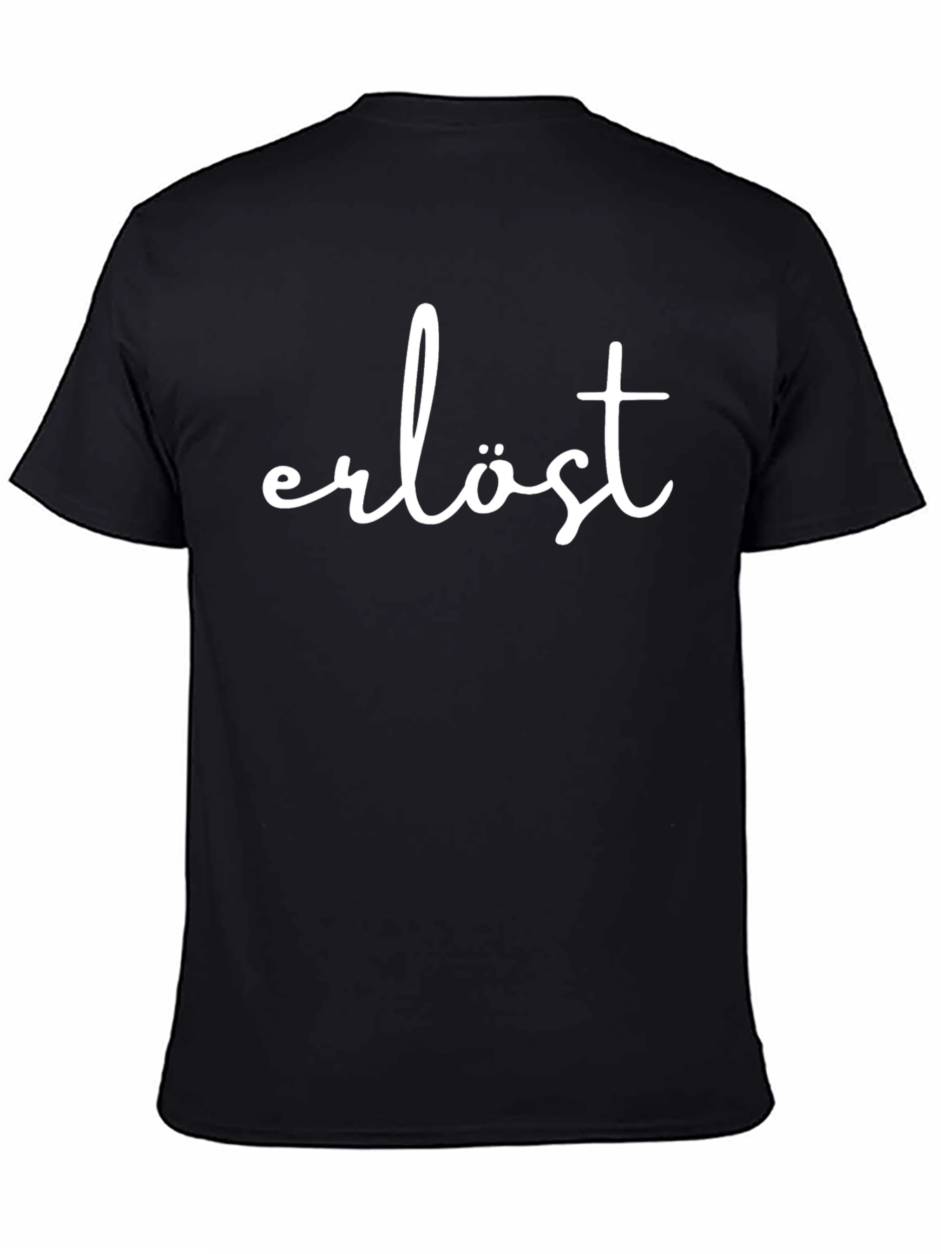 Erlöst Graphic Tee - Black Cotton Comfort