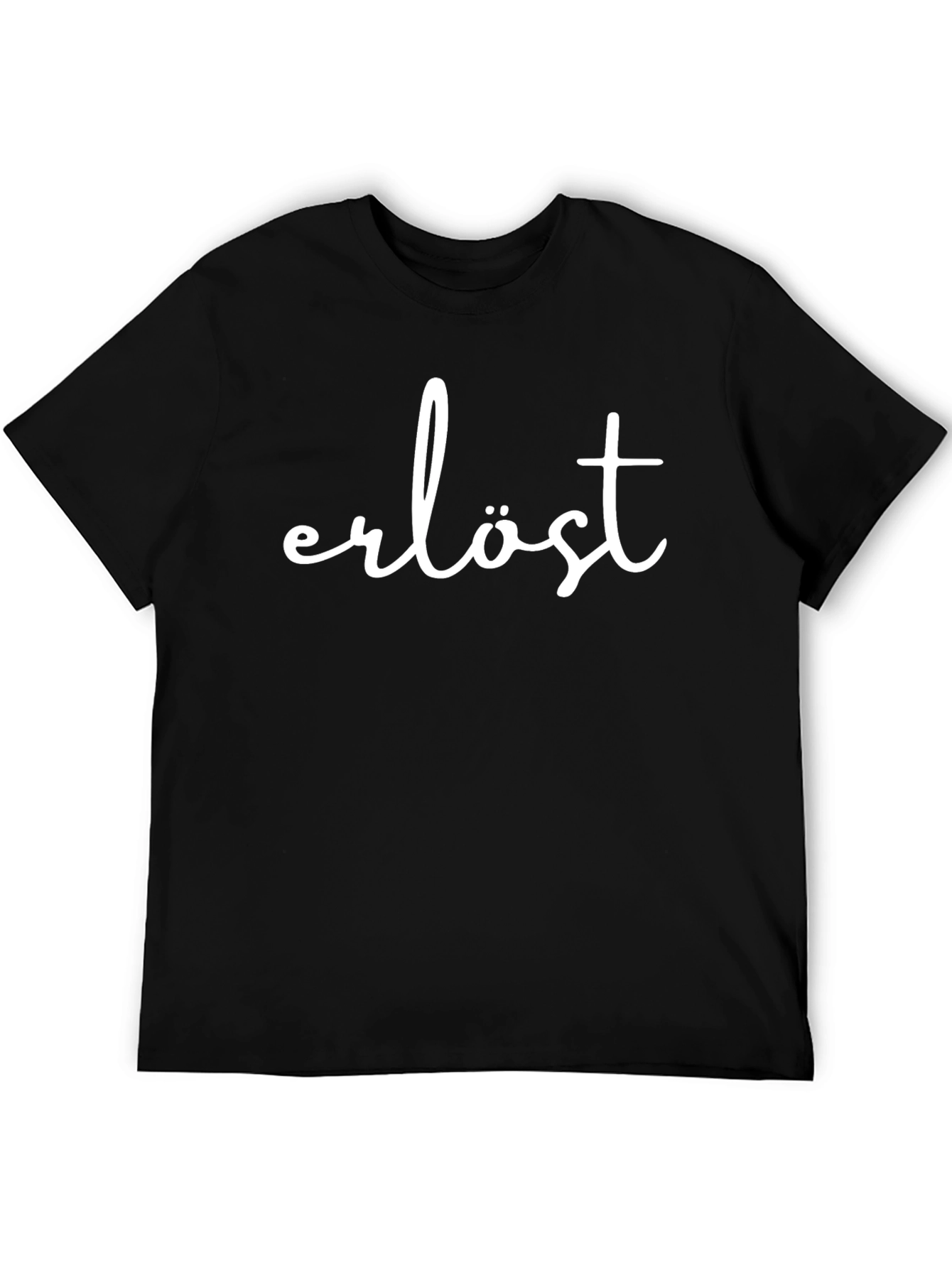 Erlöst Graphic Tee - Black Cotton Comfort