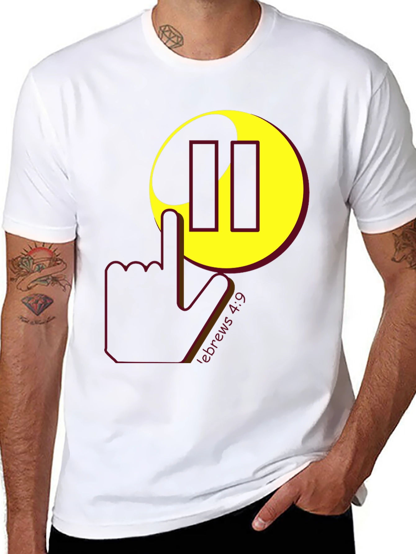Pause Hebrews 4:9 Graphic T-Shirt