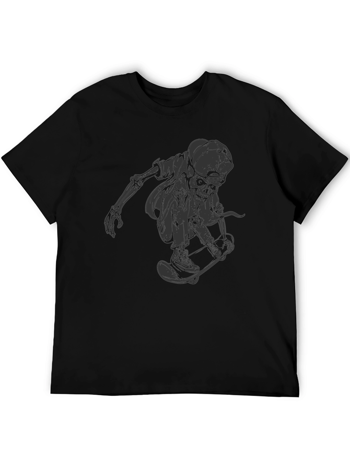 Skateboarding Skeleton T-Shirt - Unique Graphic Tee