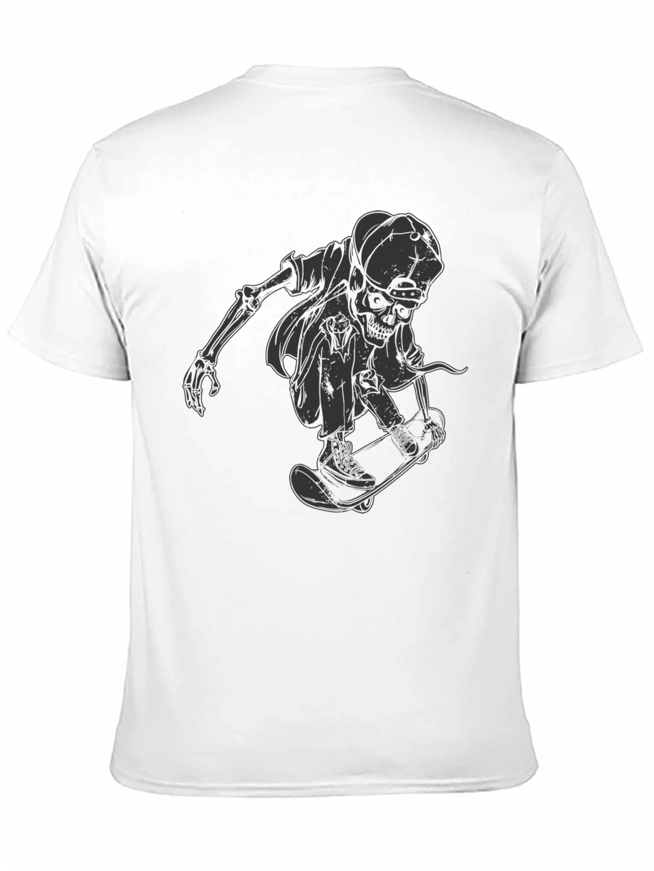 Skateboarding Skeleton T-Shirt - Unique Graphic Tee