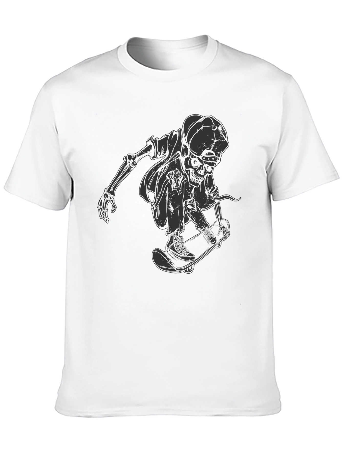 Skateboarding Skeleton T-Shirt - Unique Graphic Tee