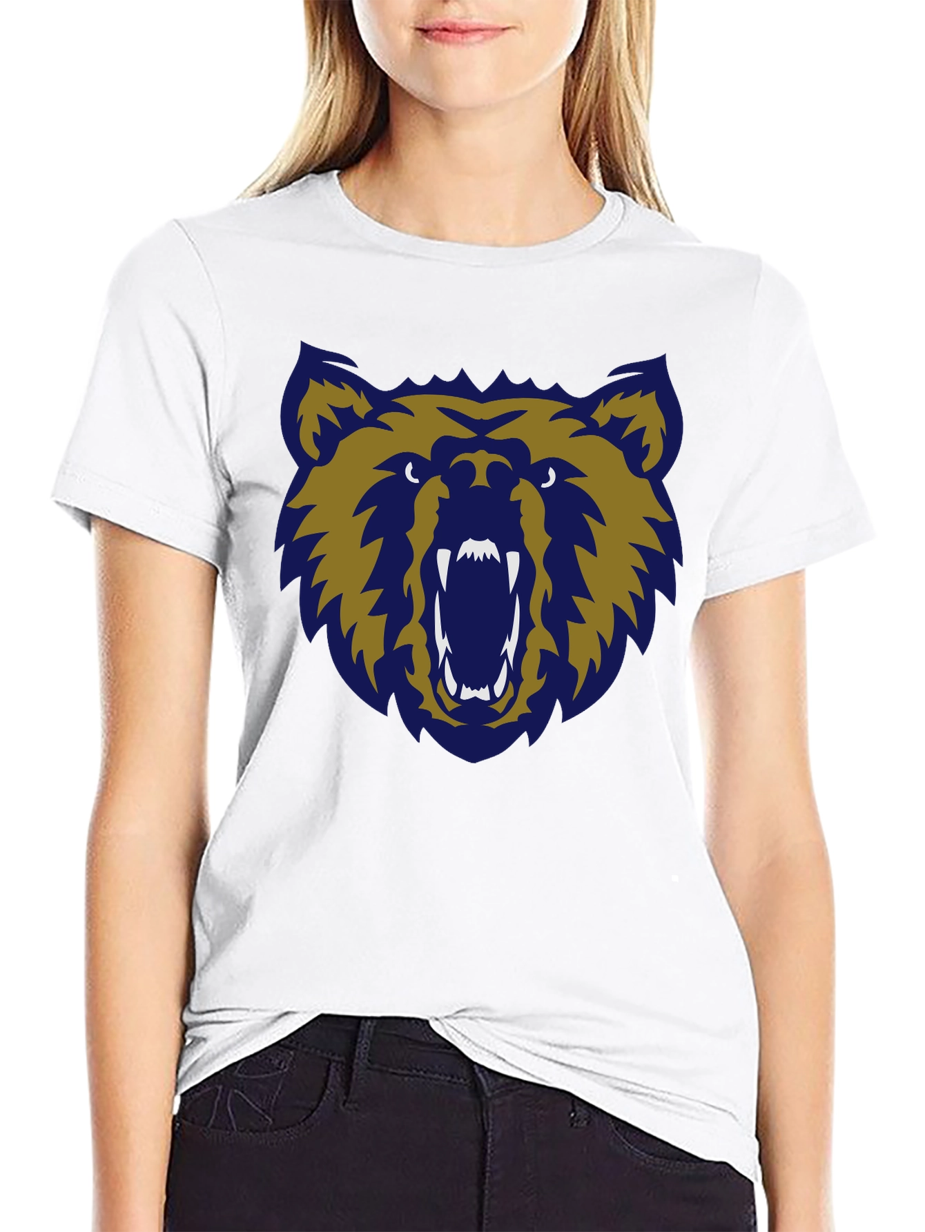 Grizzly Bear Graphic Tee - Mens Black T-Shirt