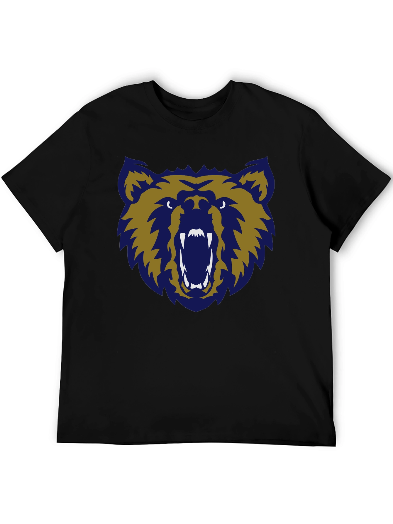 Grizzly Bear Graphic Tee - Mens Black T-Shirt