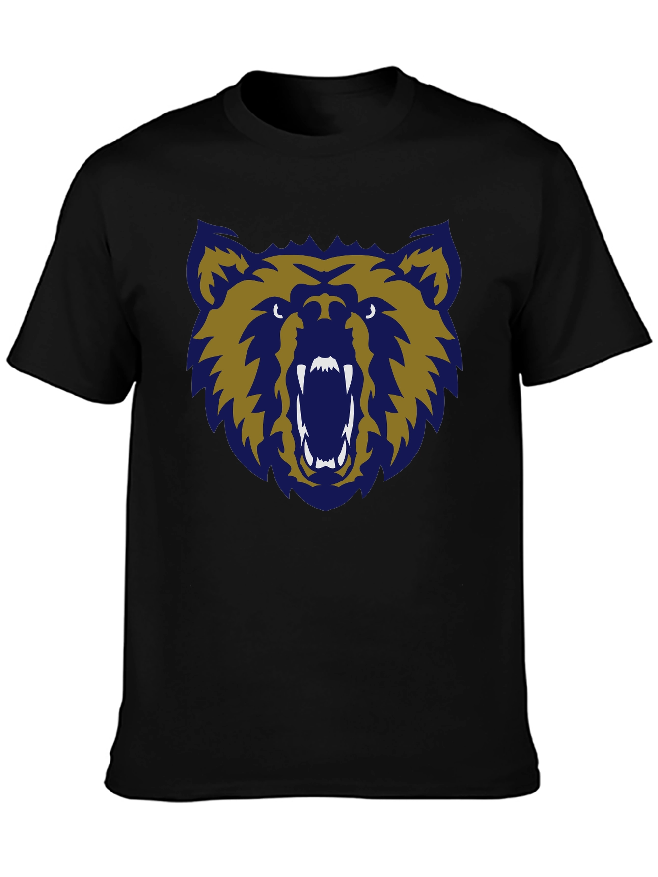 Grizzly Bear Graphic Tee - Mens Black T-Shirt