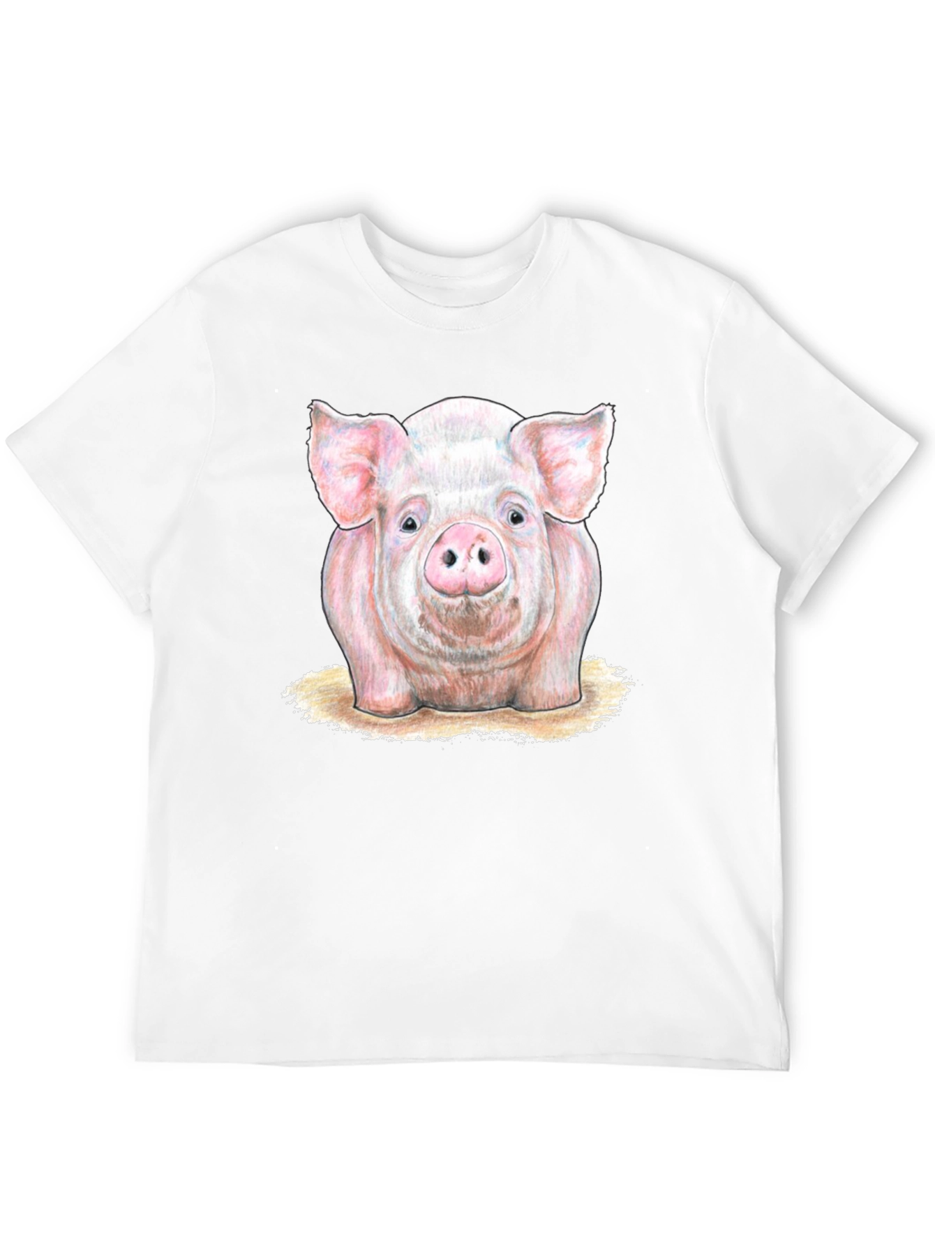 Pig Graphic T-Shirt - Black Cotton Tee