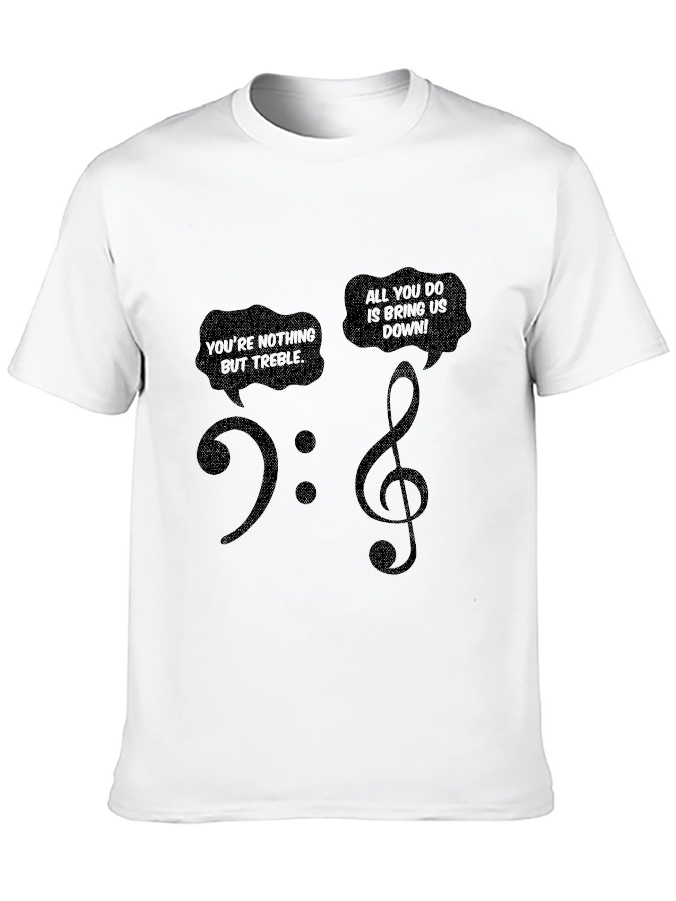 Music Pun T-Shirt - Treble Clef Funny Tee