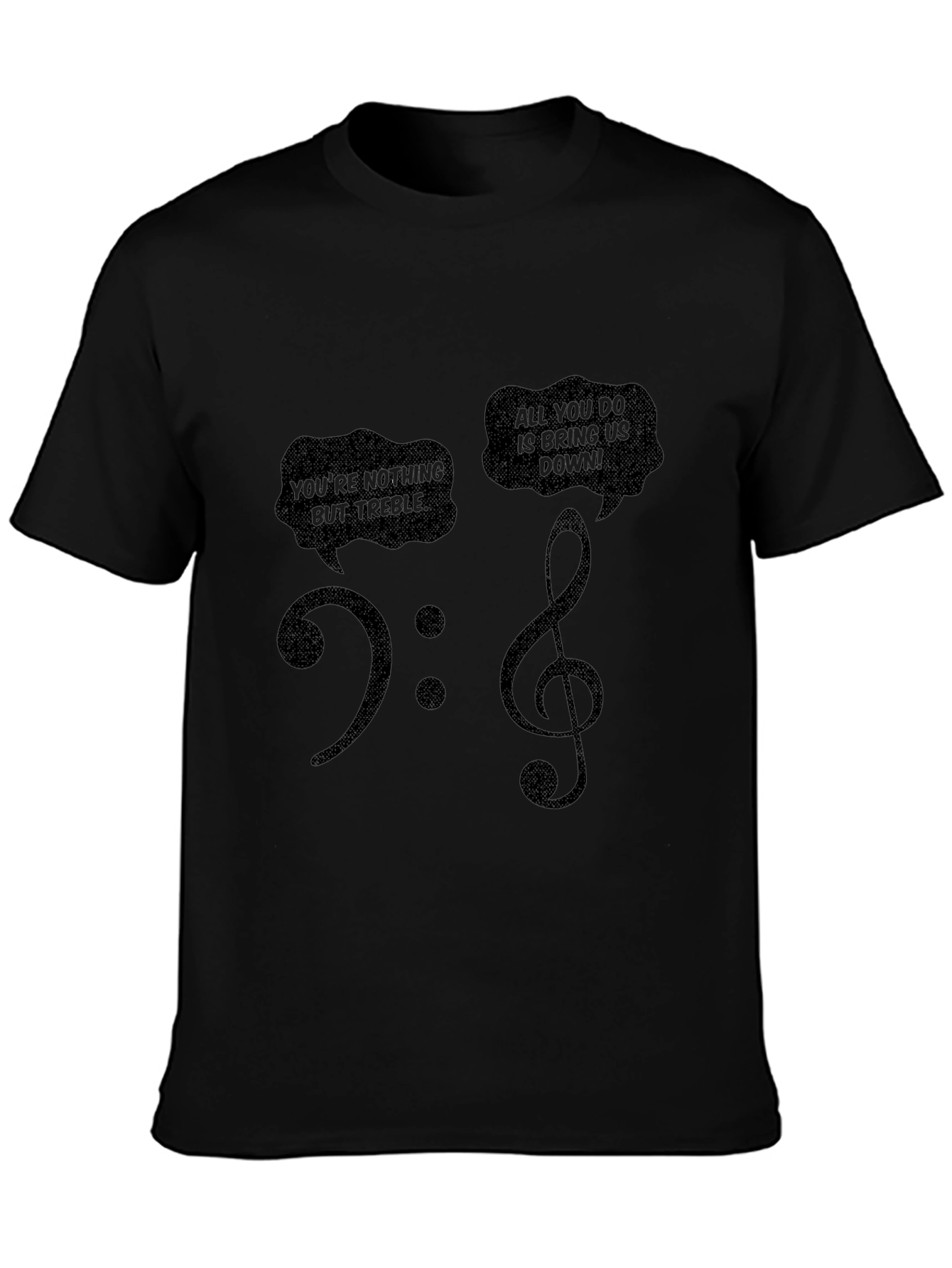 Music Pun T-Shirt - Treble Clef Funny Tee