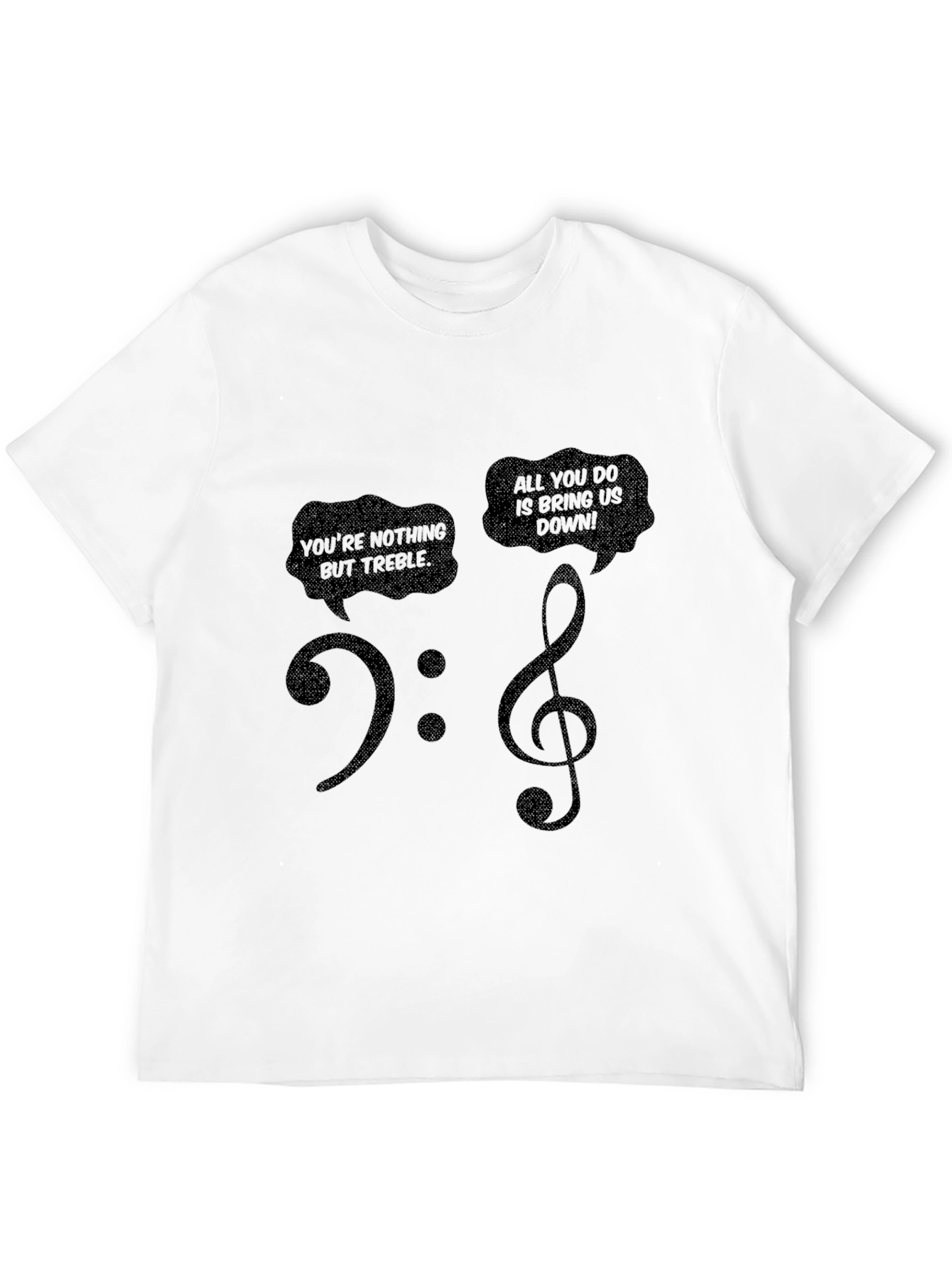 Music Pun T-Shirt - Treble Clef Funny Tee