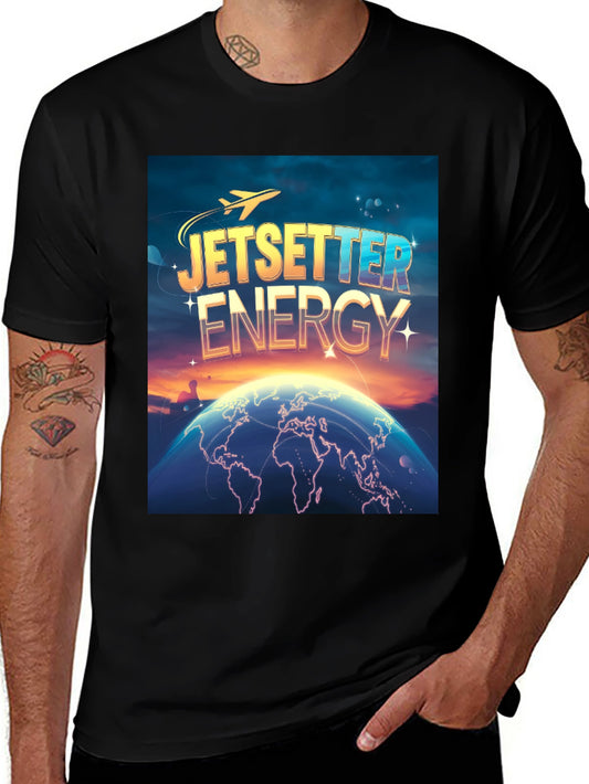 Jetsetter Energy Graphic Tee - Travel the World in Style!