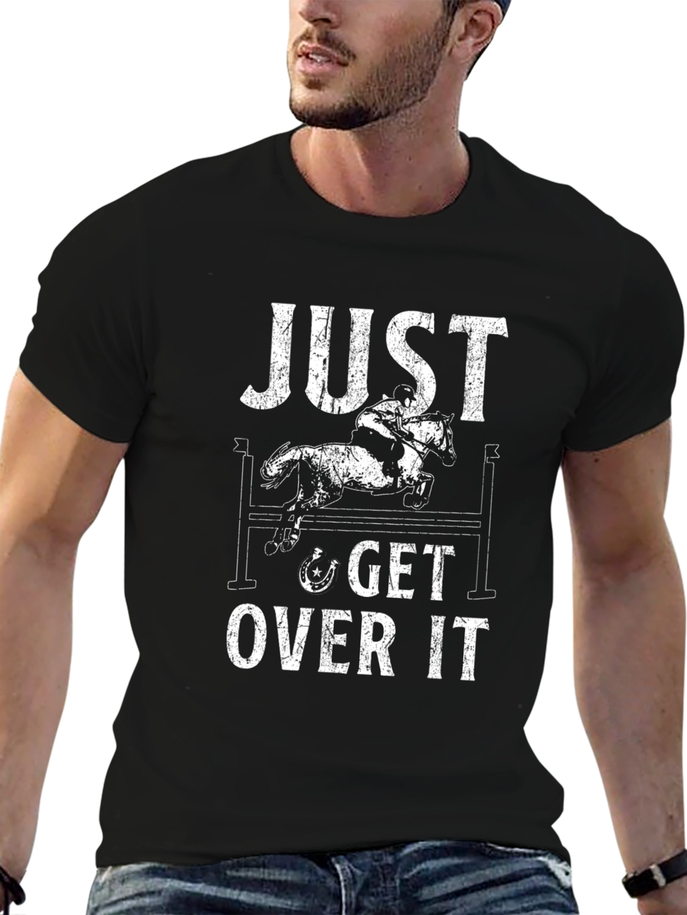 Just Get Over It Horse Riding T-Shirt