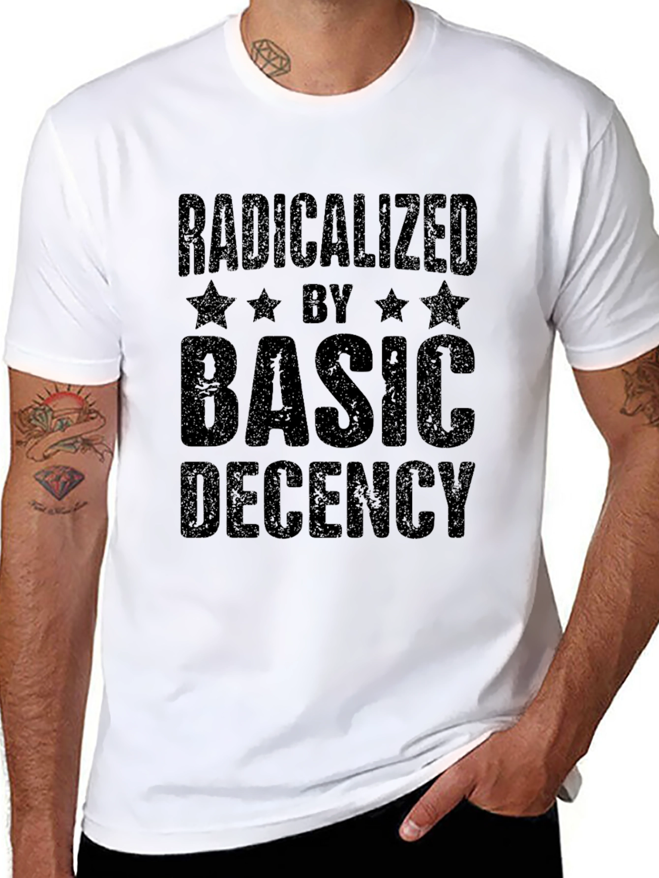 Radicalized by Basic Decency Graphic Tee
