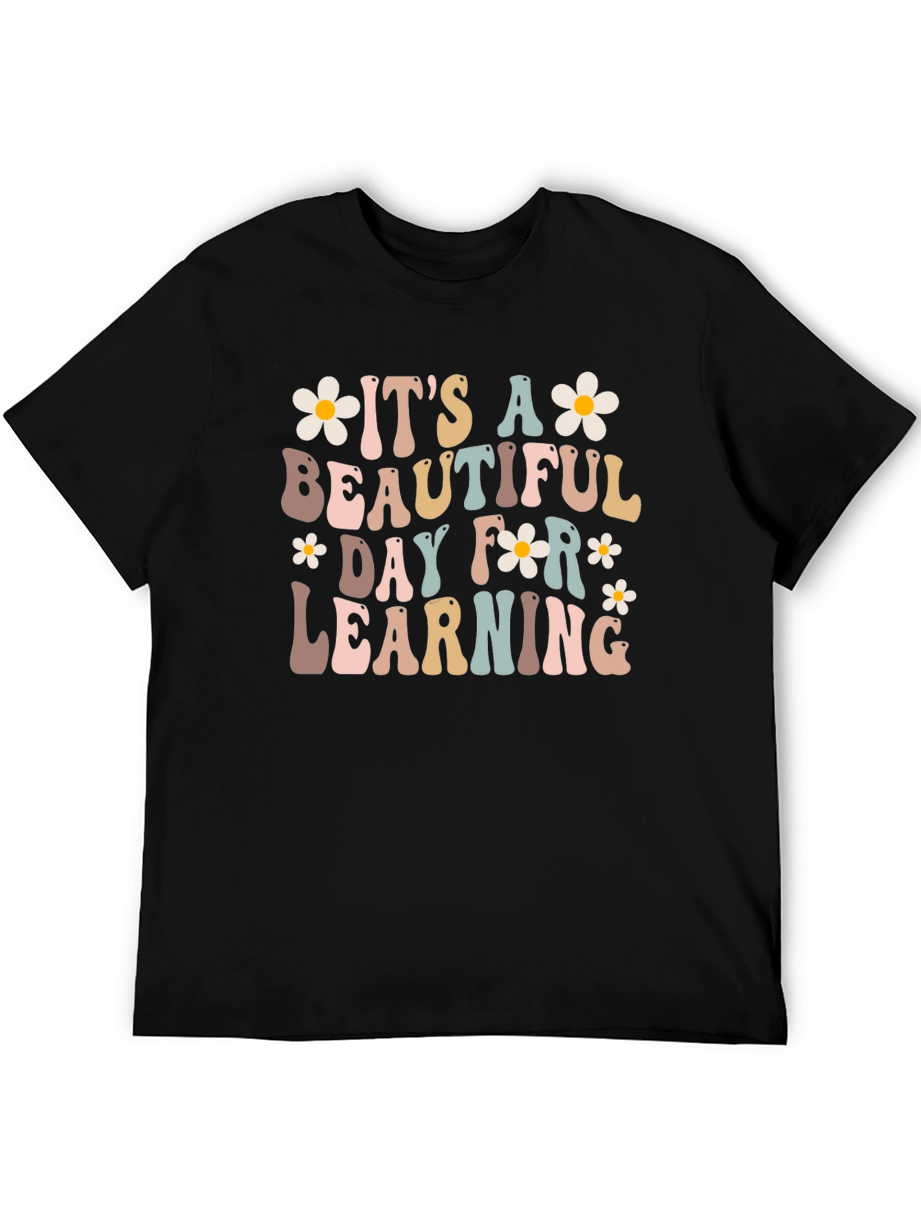 Beautiful Day For Learning Retro Teacher T-Shirt