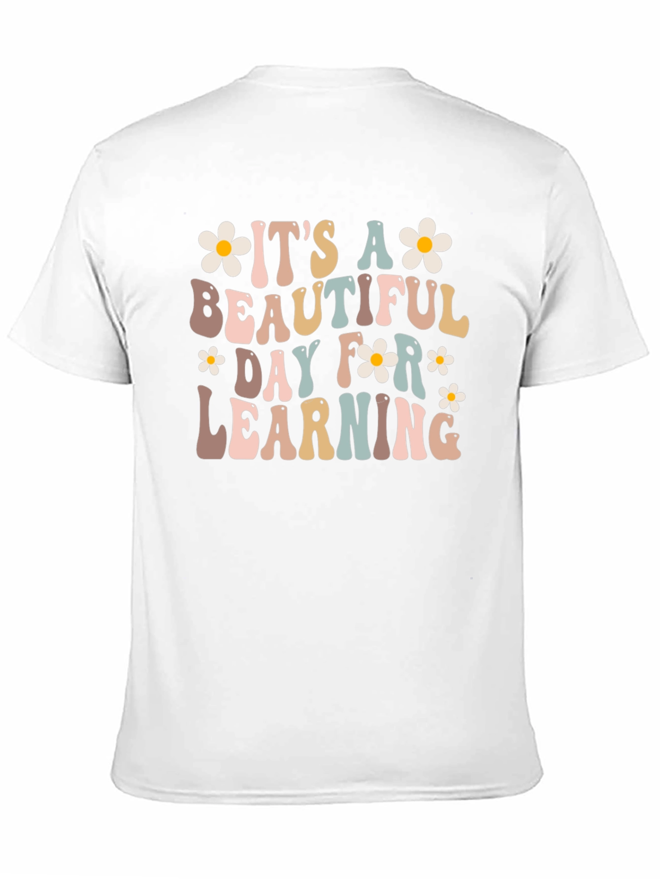 Beautiful Day For Learning Retro Teacher T-Shirt