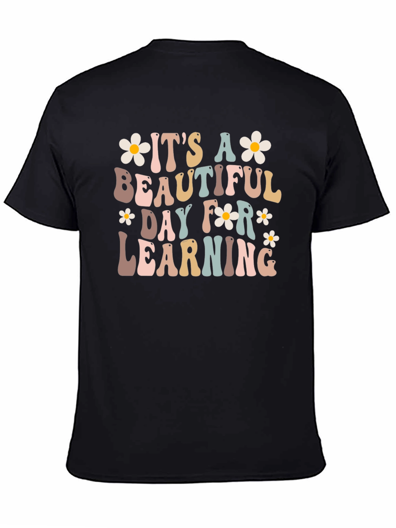 Beautiful Day For Learning Retro Teacher T-Shirt